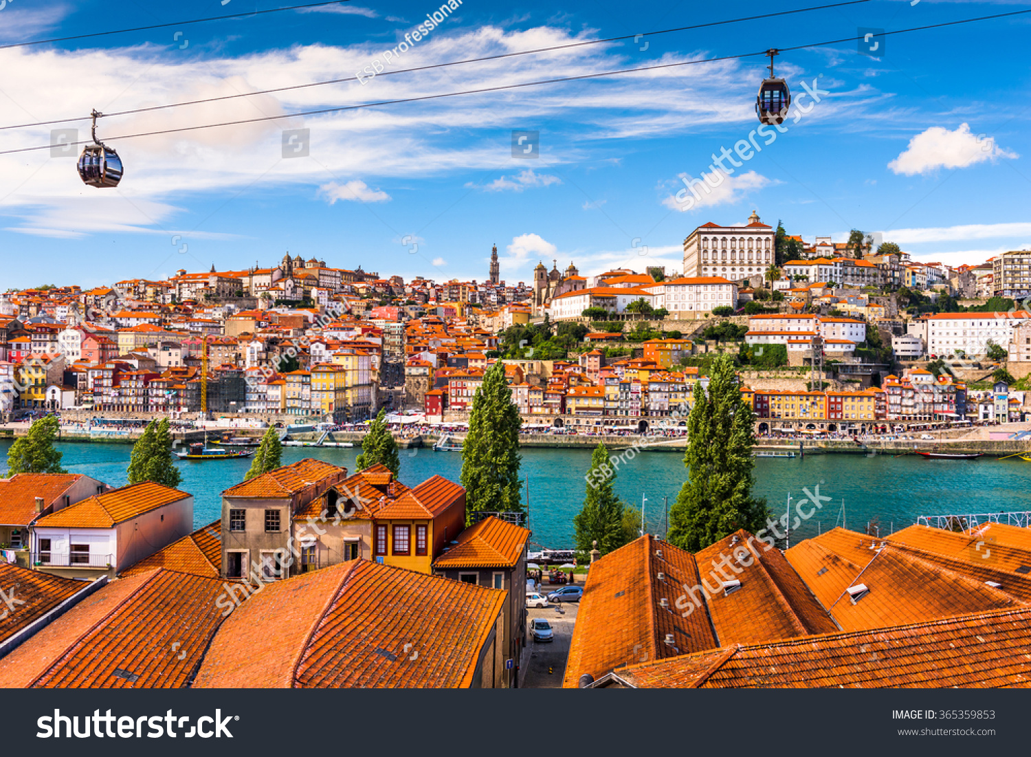 Porto, Portugal old town on the Douro River. #365359853