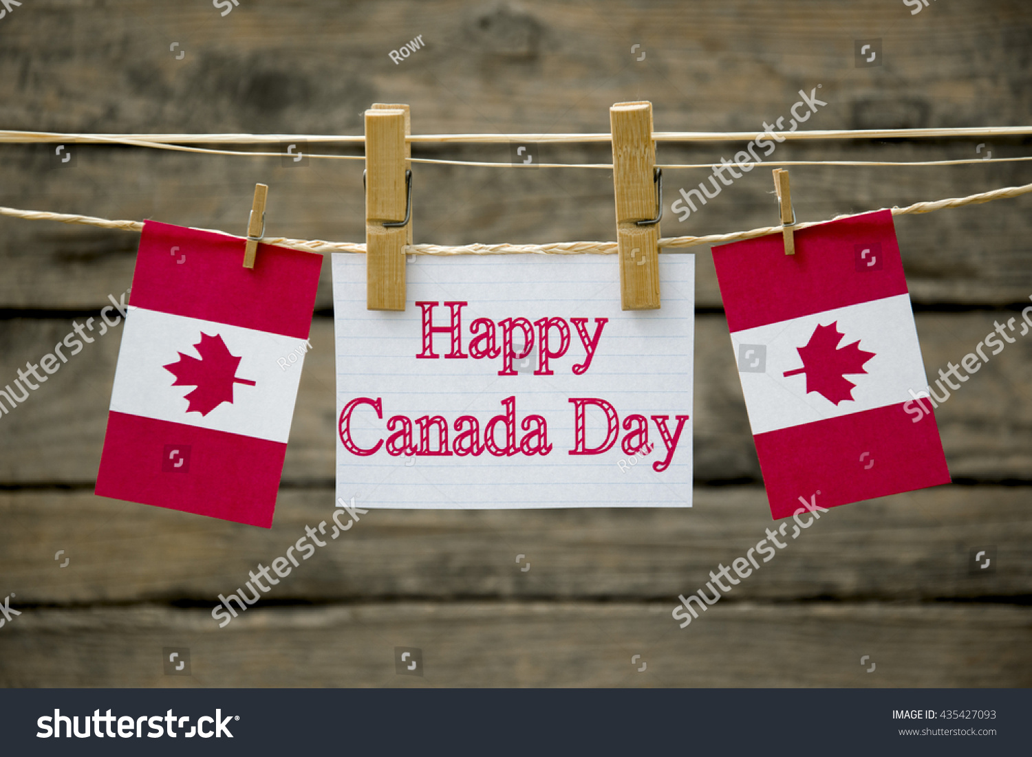 Happy Canada day greeting card or background.  #435427093