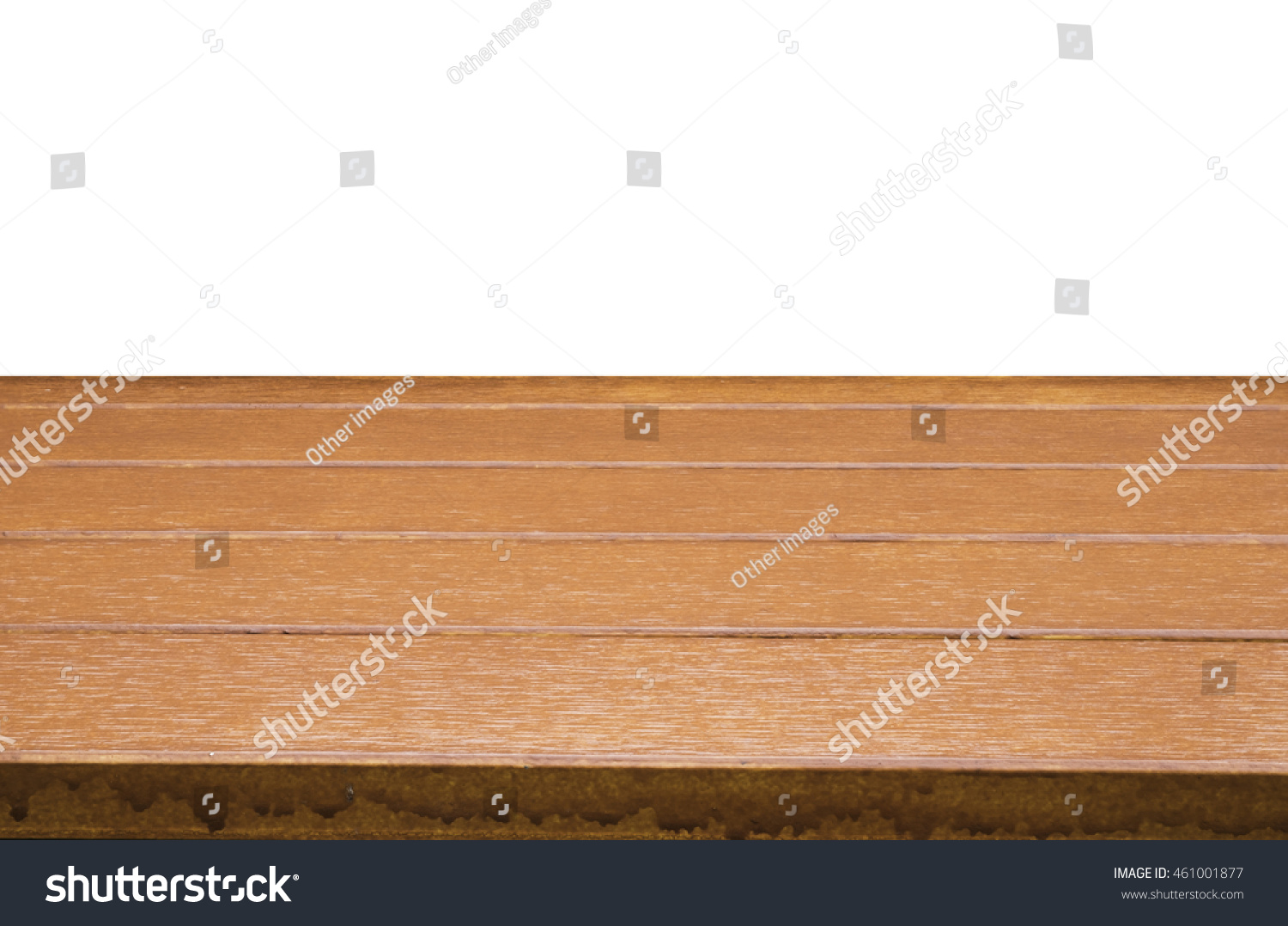 Empty plank wood table top for usage or create montage. #461001877
