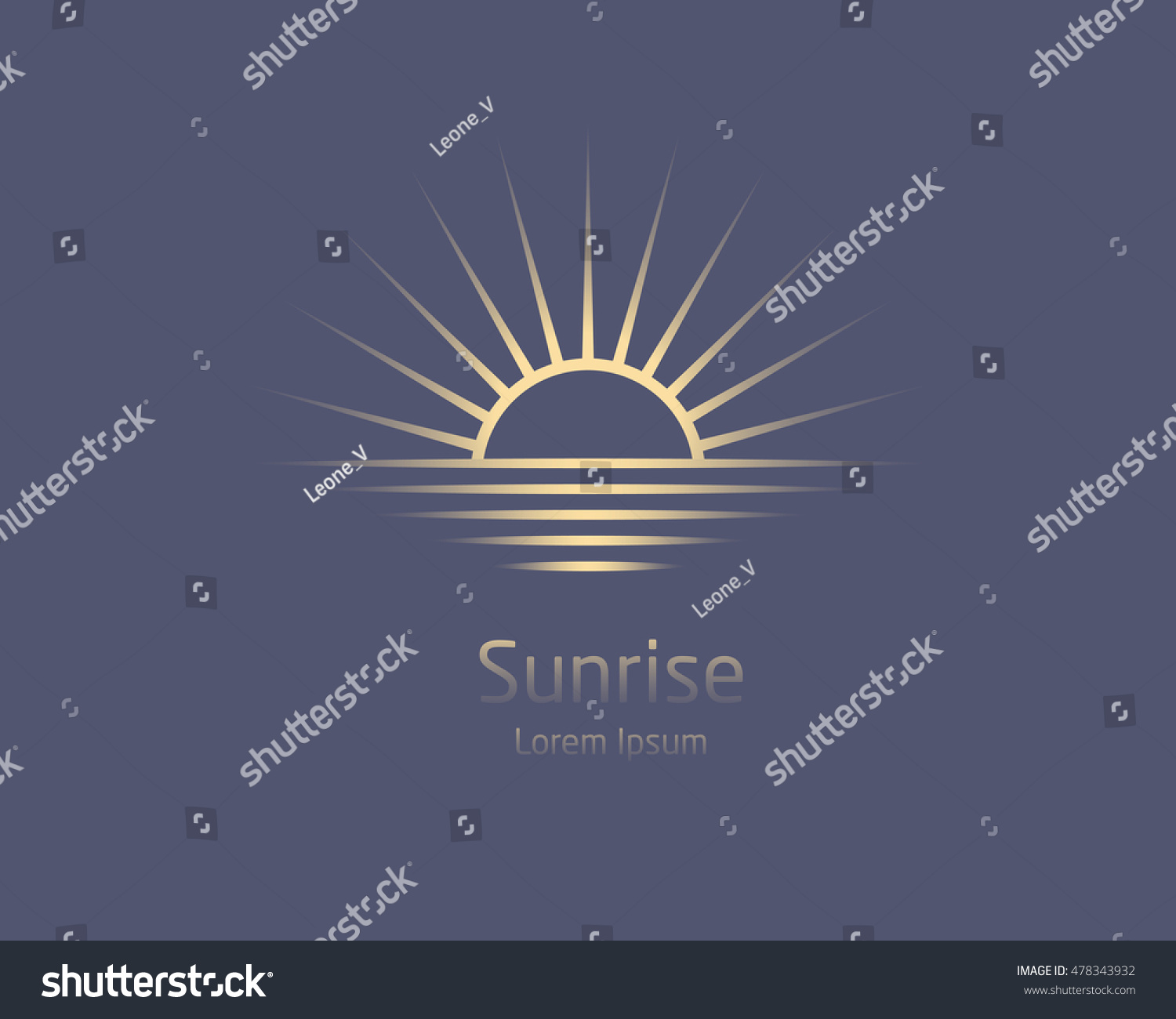 sunrise. vector logo template #478343932
