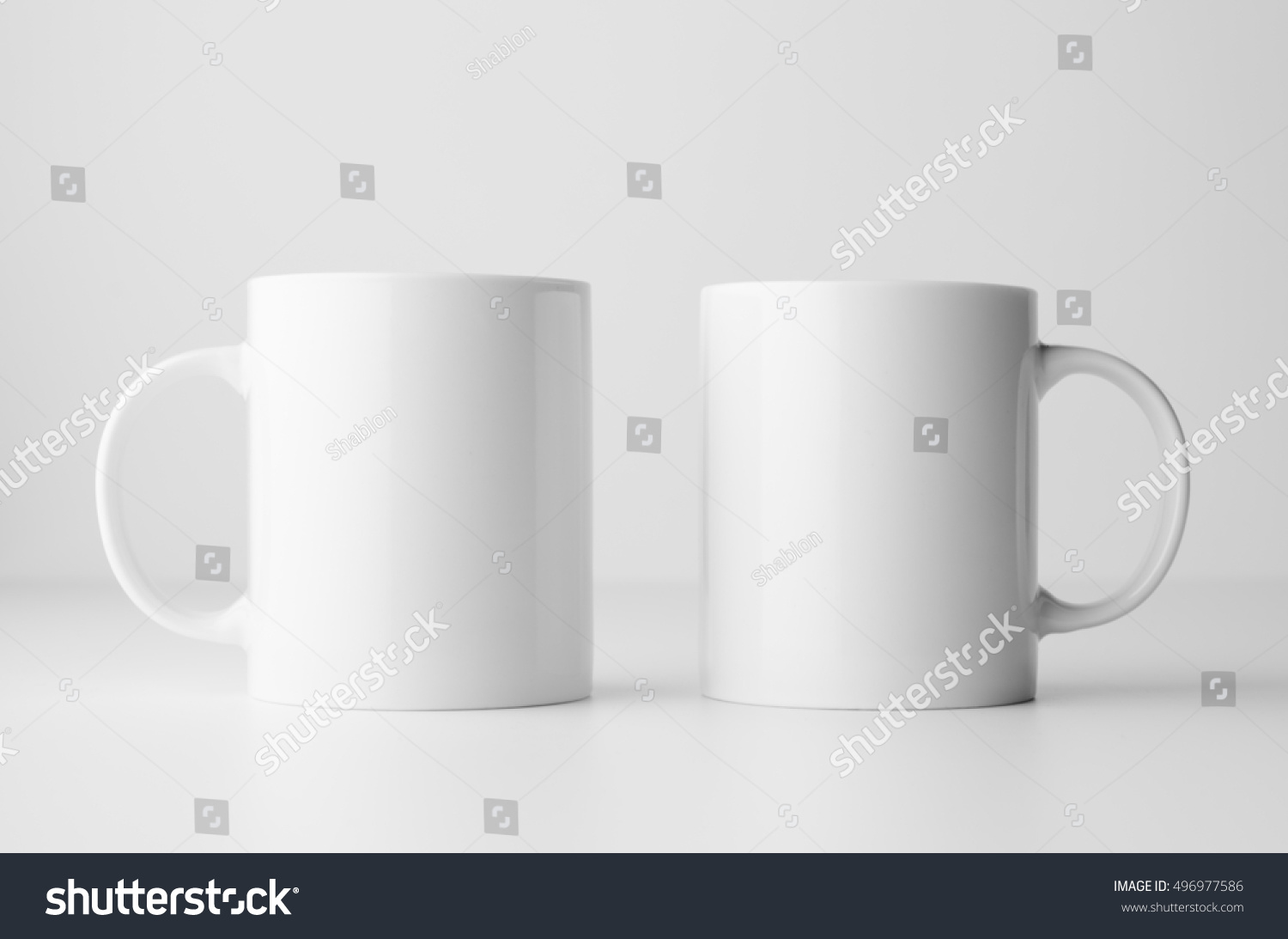 Mug Mock-Up - Two Mugs #496977586