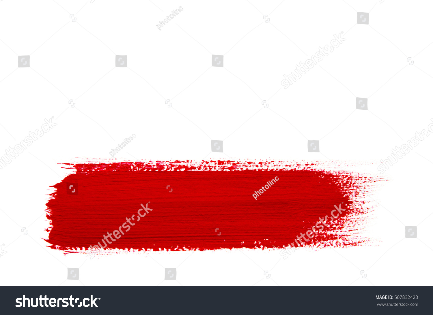 Red brush stroke isolated on grunge background #507832420