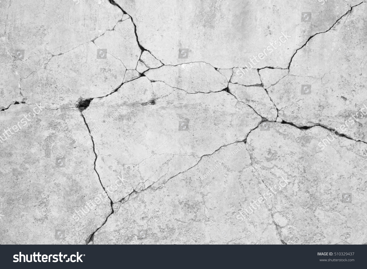 crack concrete wall background #510329437