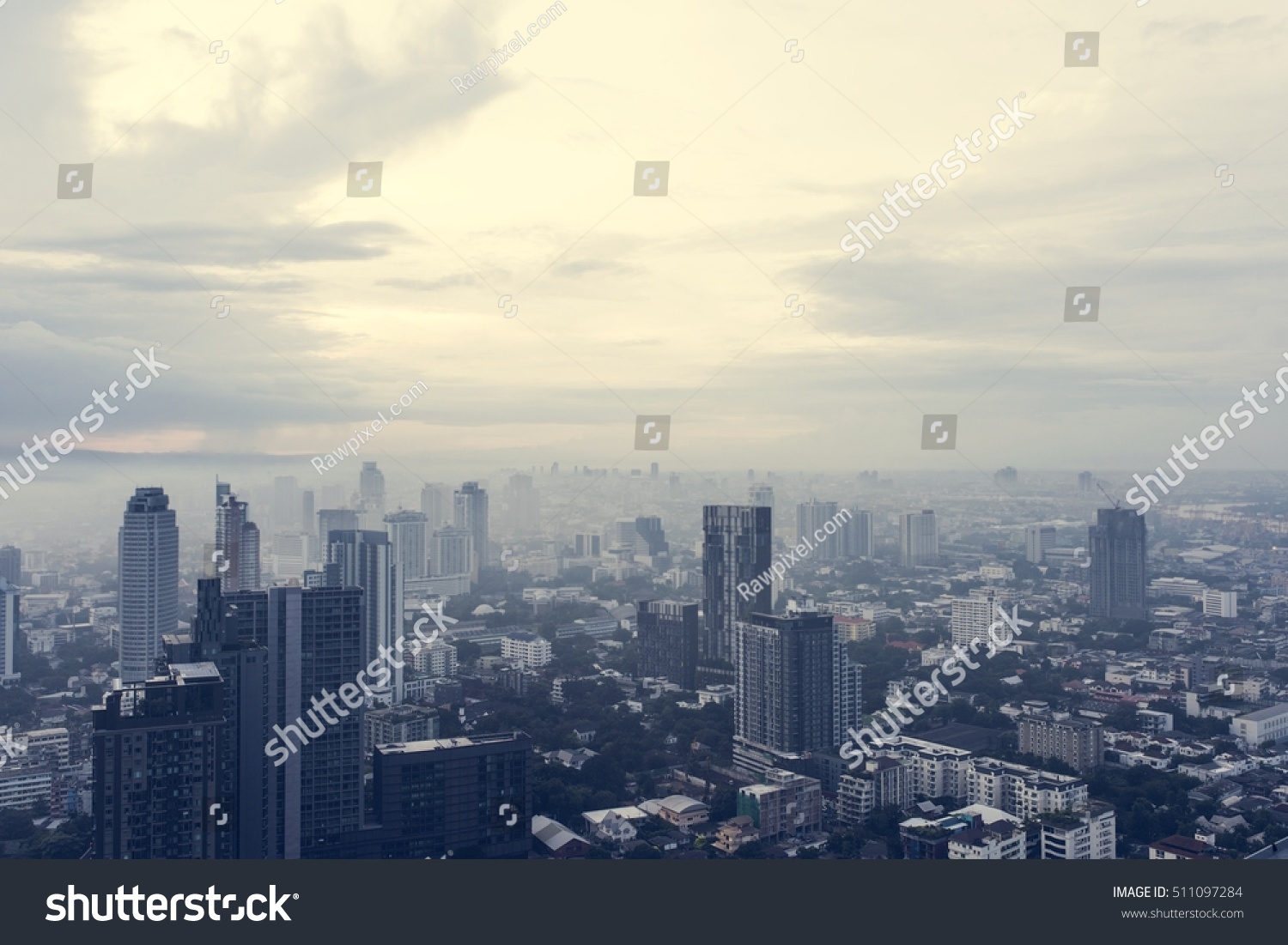 City View Sunset Sky Concept #511097284