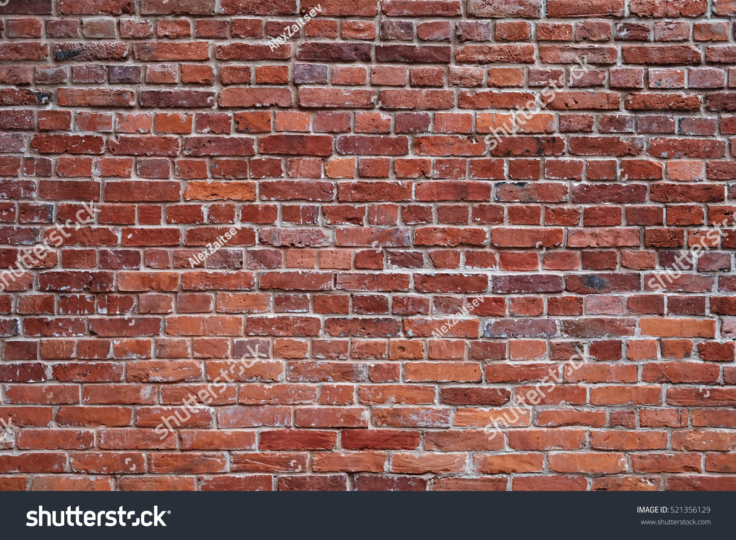  old red brick wall texture background #521356129