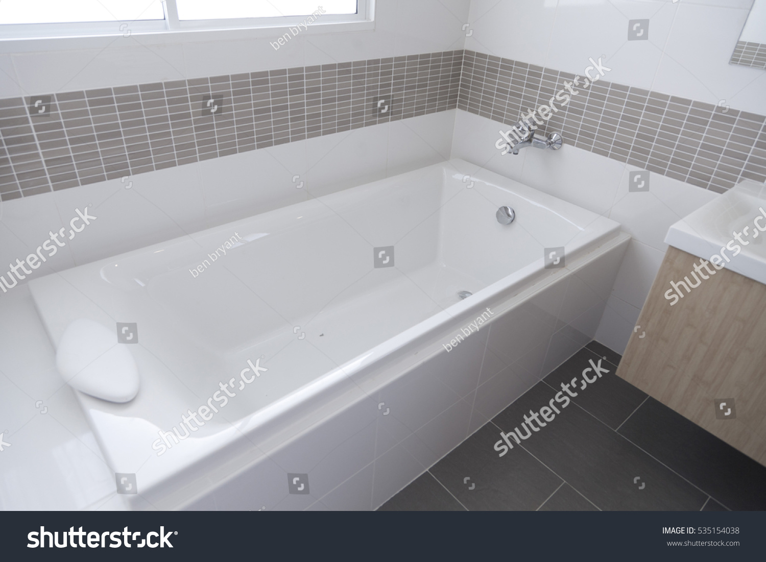 Detail of the bath tub in bathroom #535154038