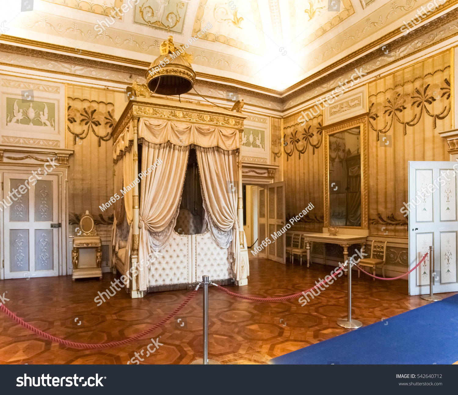 Mantova, Italy - January 8, 2016: Palazzo Ducale in Mantua, also known as the Gonzaga palace, is one of the main historic buildings citizens. #542640712