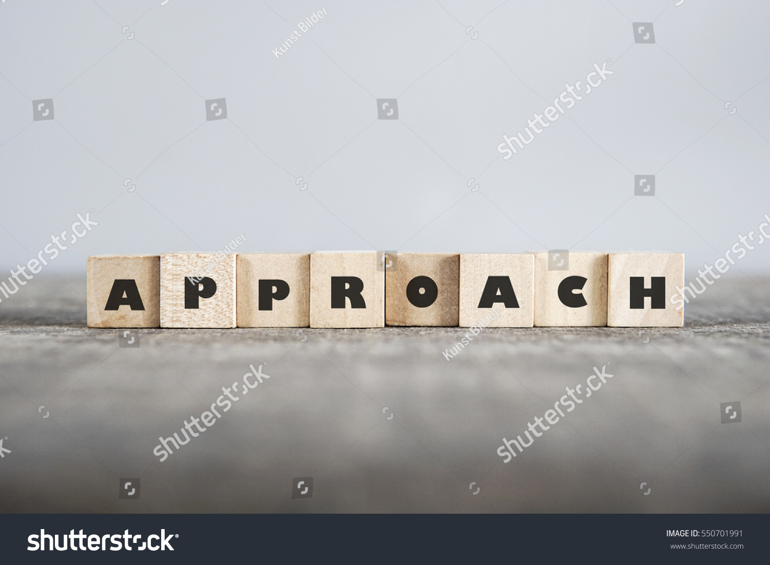 APPROACH word made with building blocks #550701991