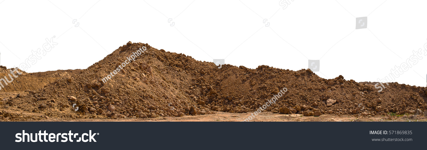 pile Soil or dirt isolated on white background #571869835