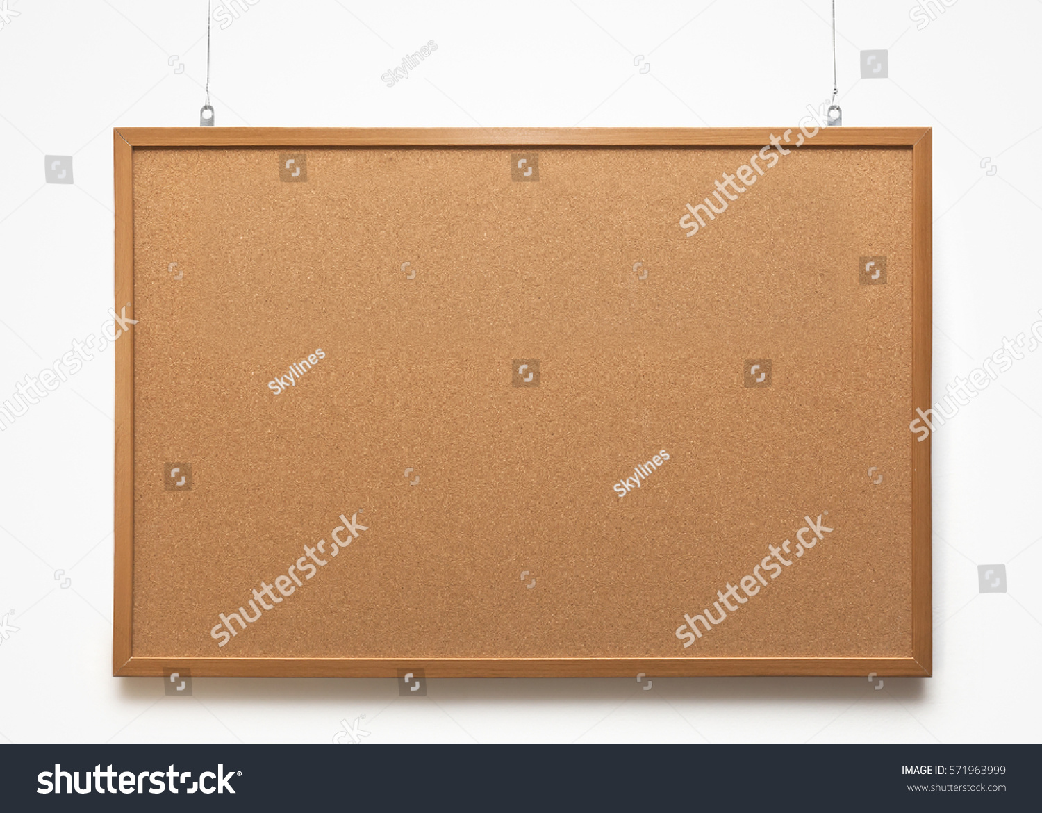 The cork-board on white background #571963999