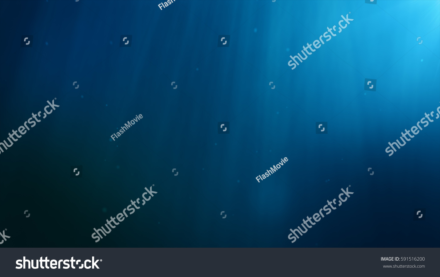 Underwater background. Blue Underwater with ripple and wave lights. #591516200
