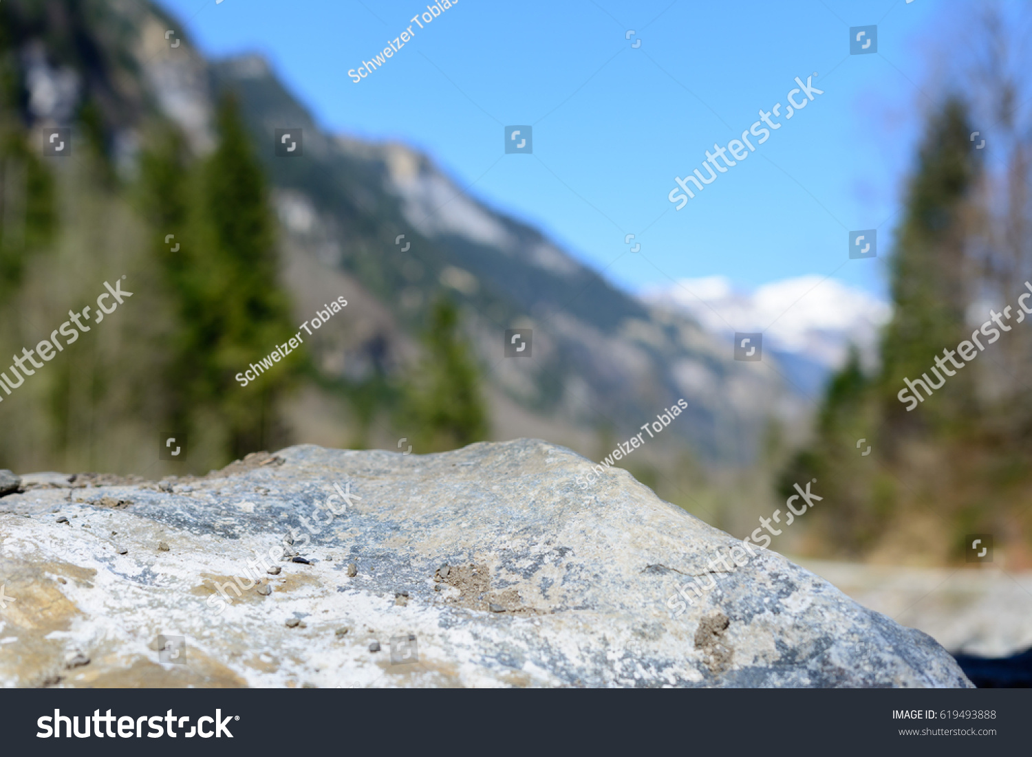 Rock in alps is Mountains of Switzerland in Summer #619493888
