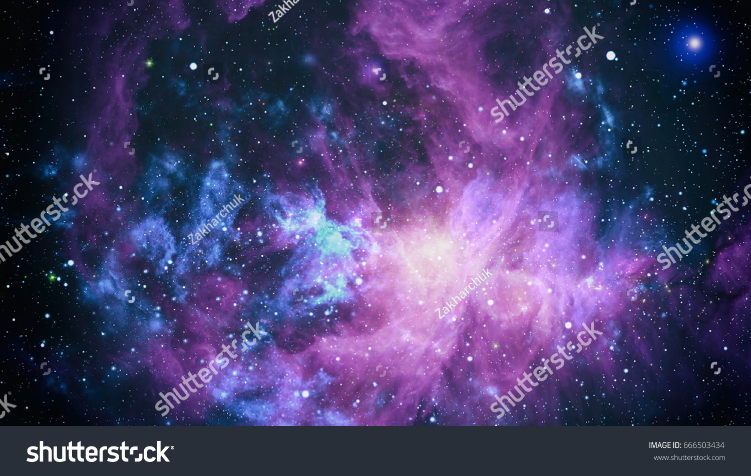 Galaxy - Elements of this Image Furnished by NASA #666503434