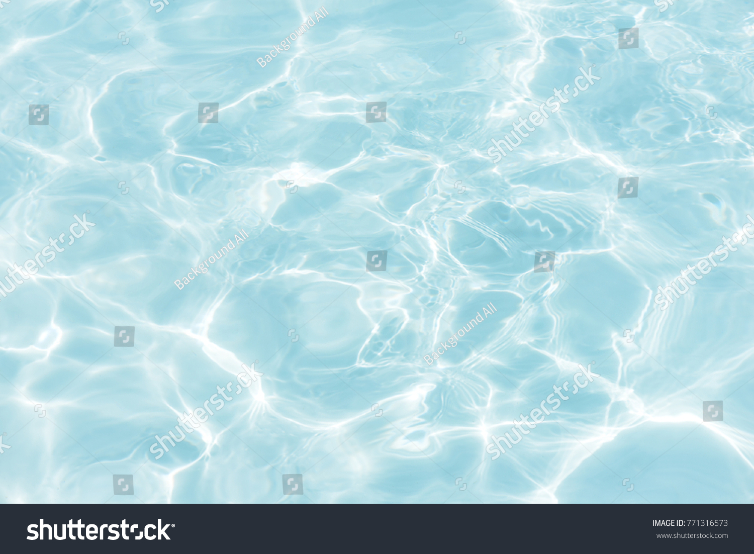 surface of blue swimming pool,background of water in swimming pool. #771316573