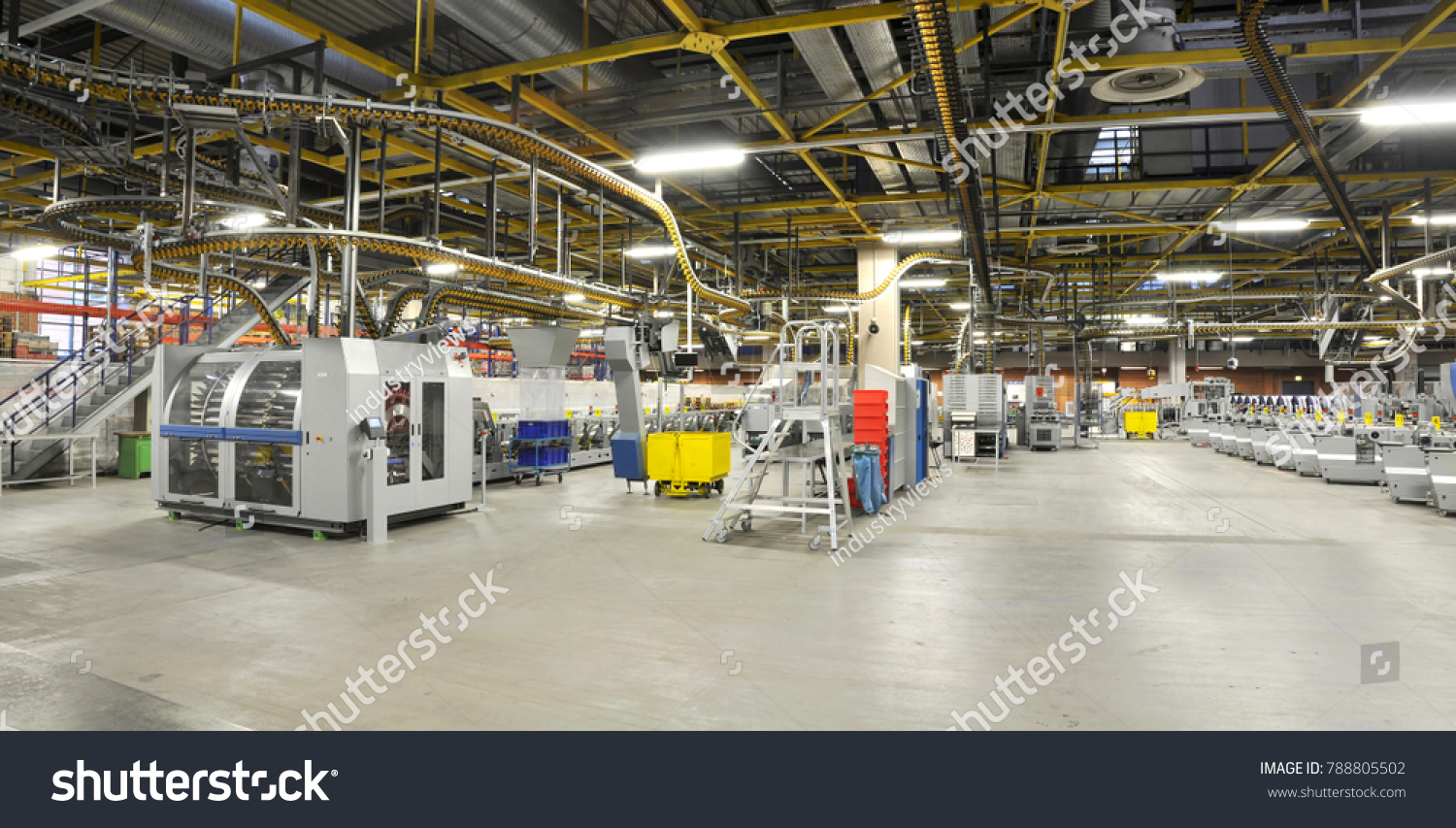 machines of a large printing plant - printing of daily newspapers #788805502