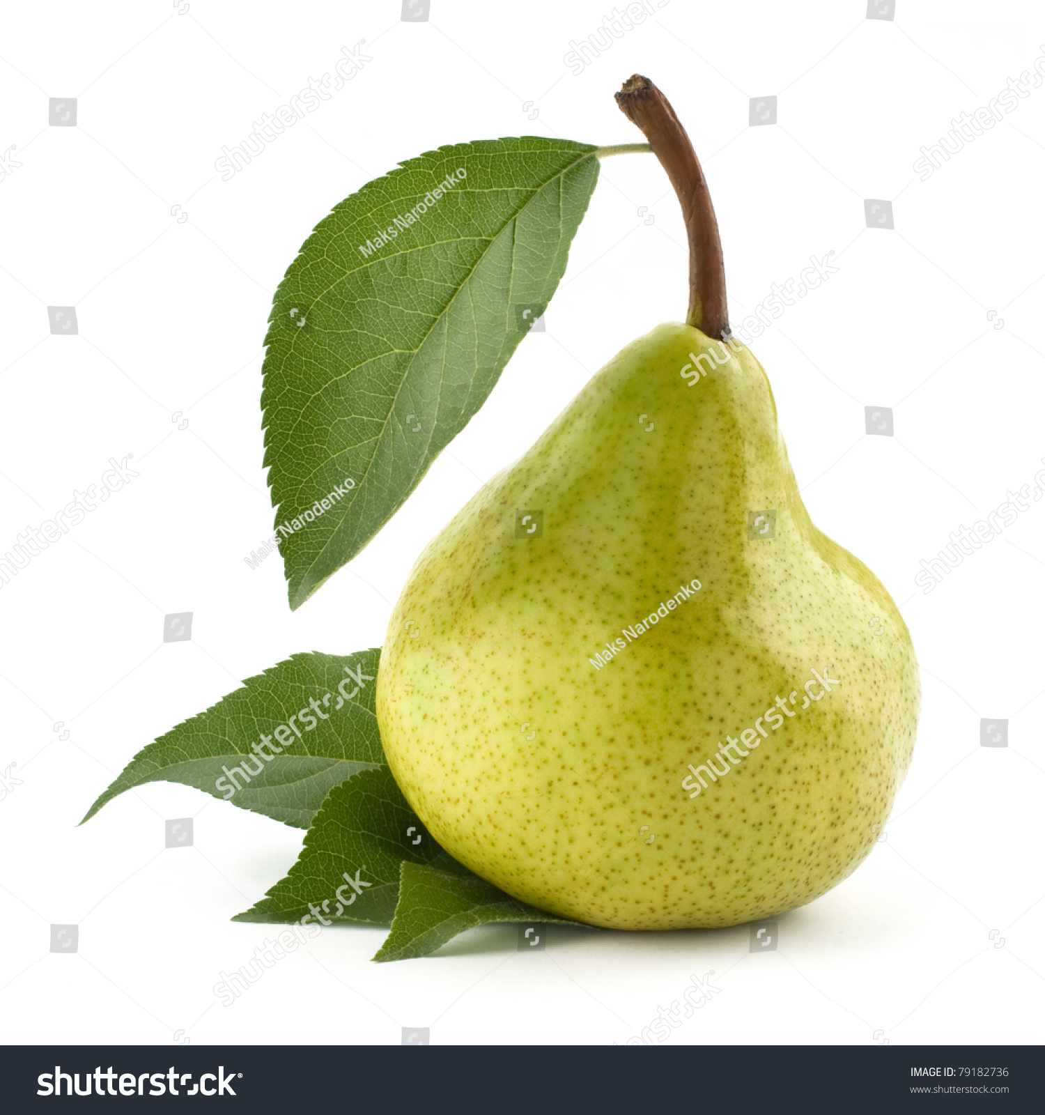 ripe pears isolated on white background #79182736