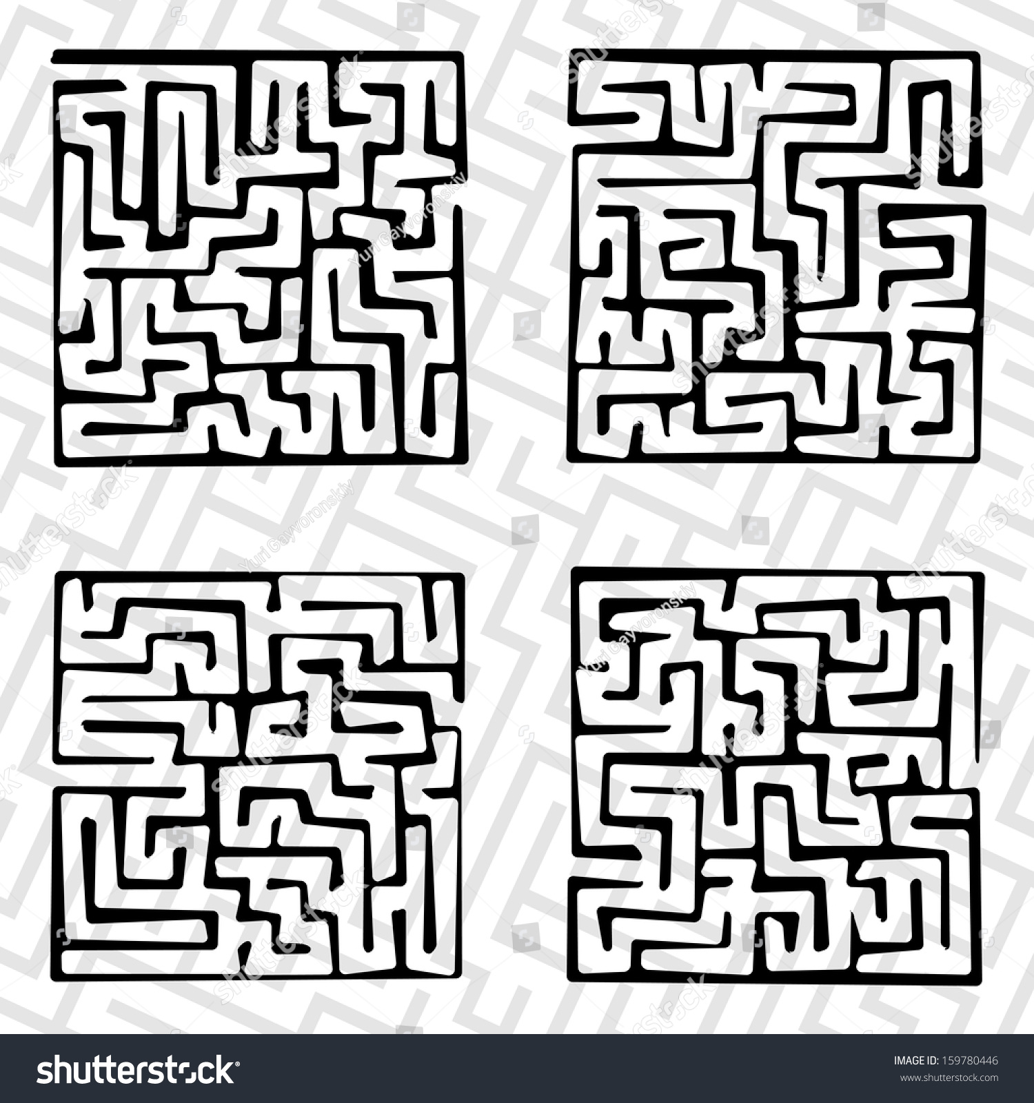 Edit Vectors Free Online - maze set | Shutterstock Editor