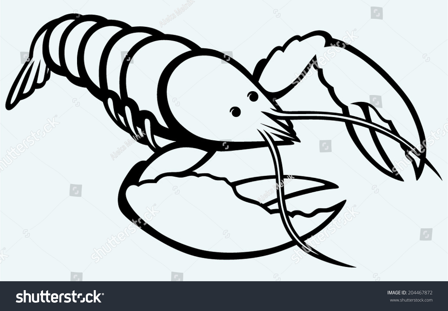 Edit Vectors Free Online - Crayfish sketch. | Shutterstock Editor