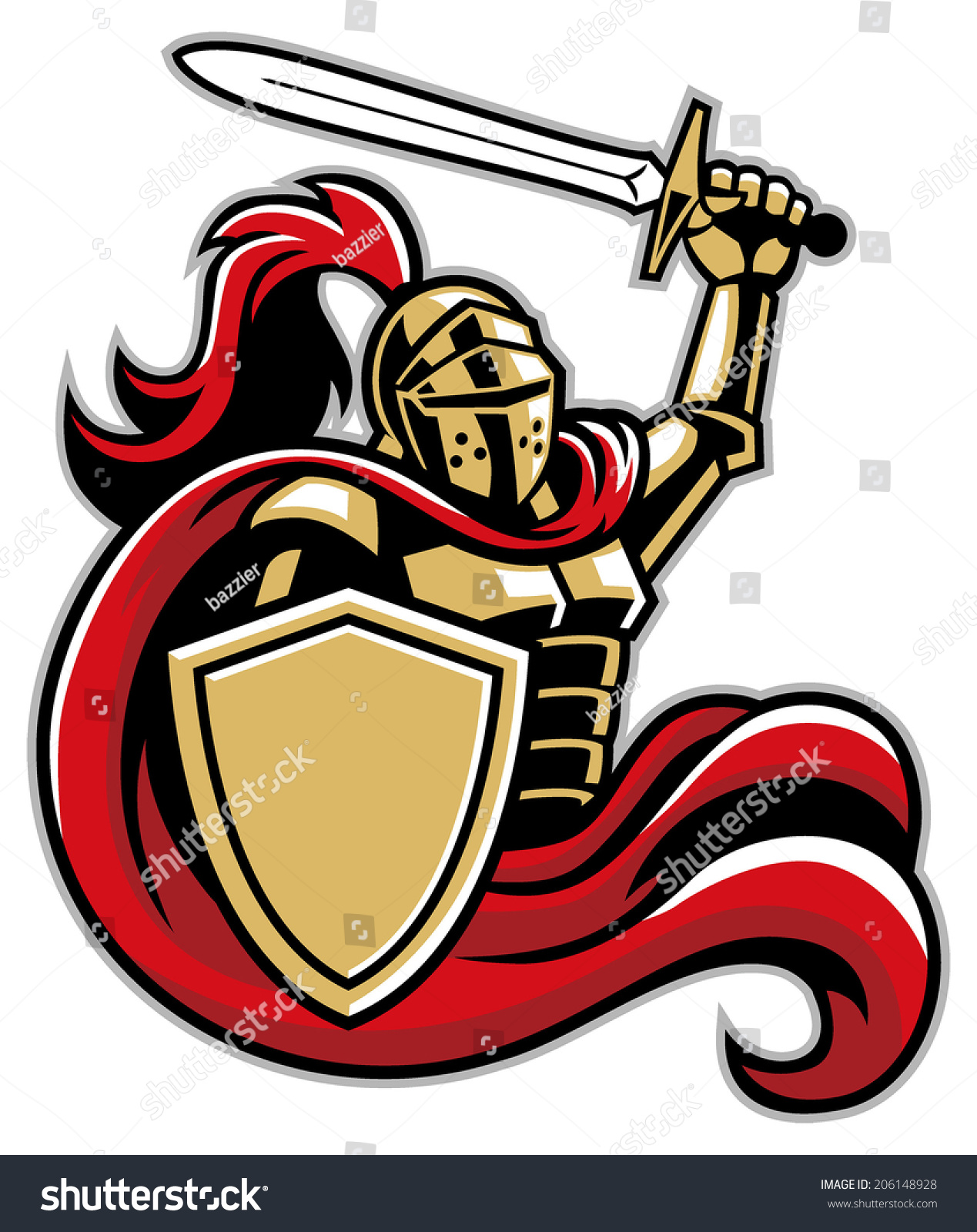 Edit Vectors Free Online - knight with shield | Shutterstock Editor