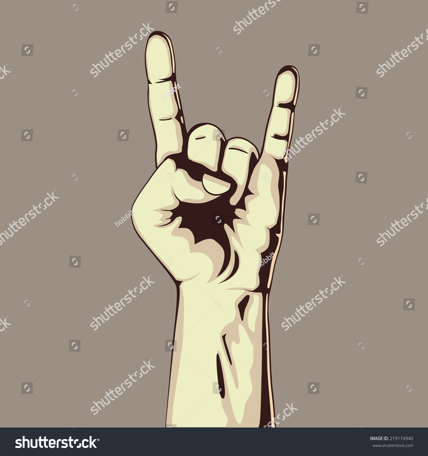 Edit Vectors Free Online - Hand in rock | Shutterstock Editor