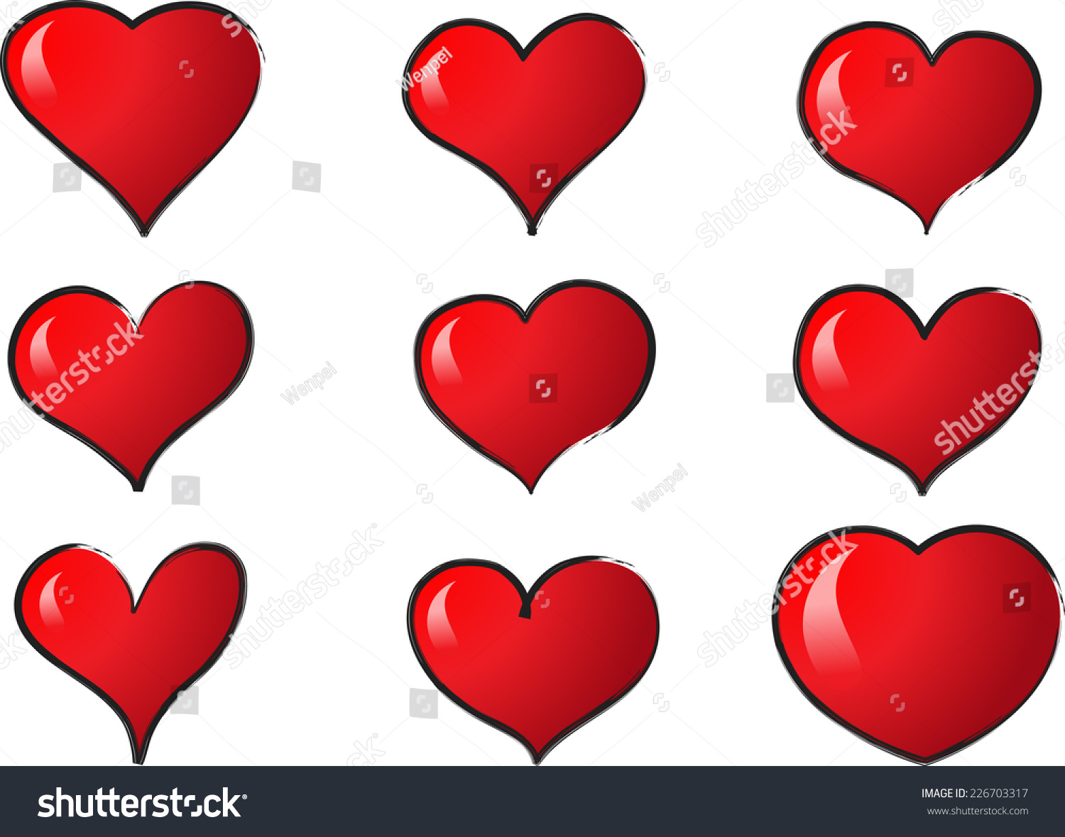 Edit Vectors Free Online - vector hearts | Shutterstock Editor