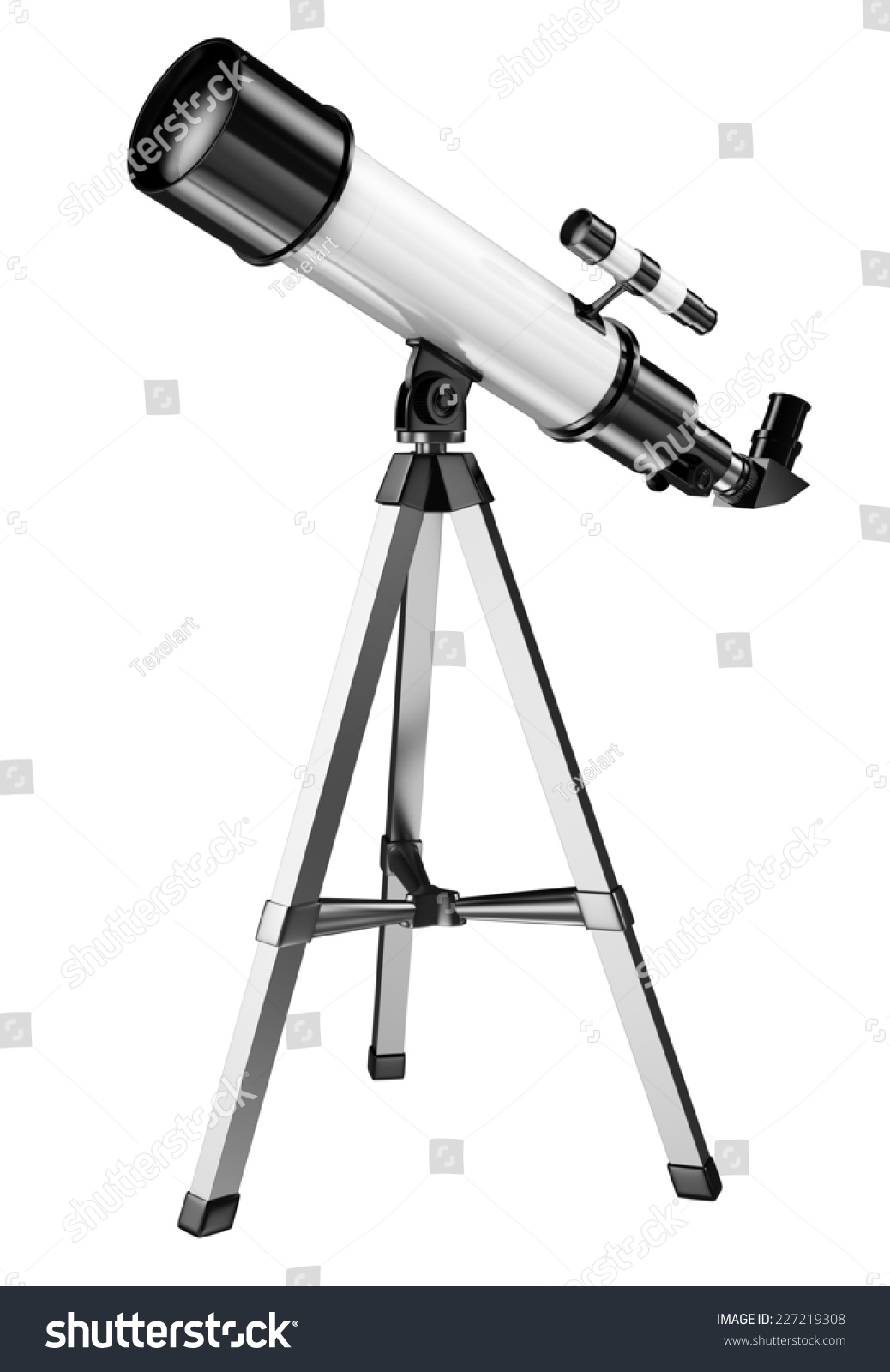 Download Edit Vectors Free Online - 3D telescope | Shutterstock Editor