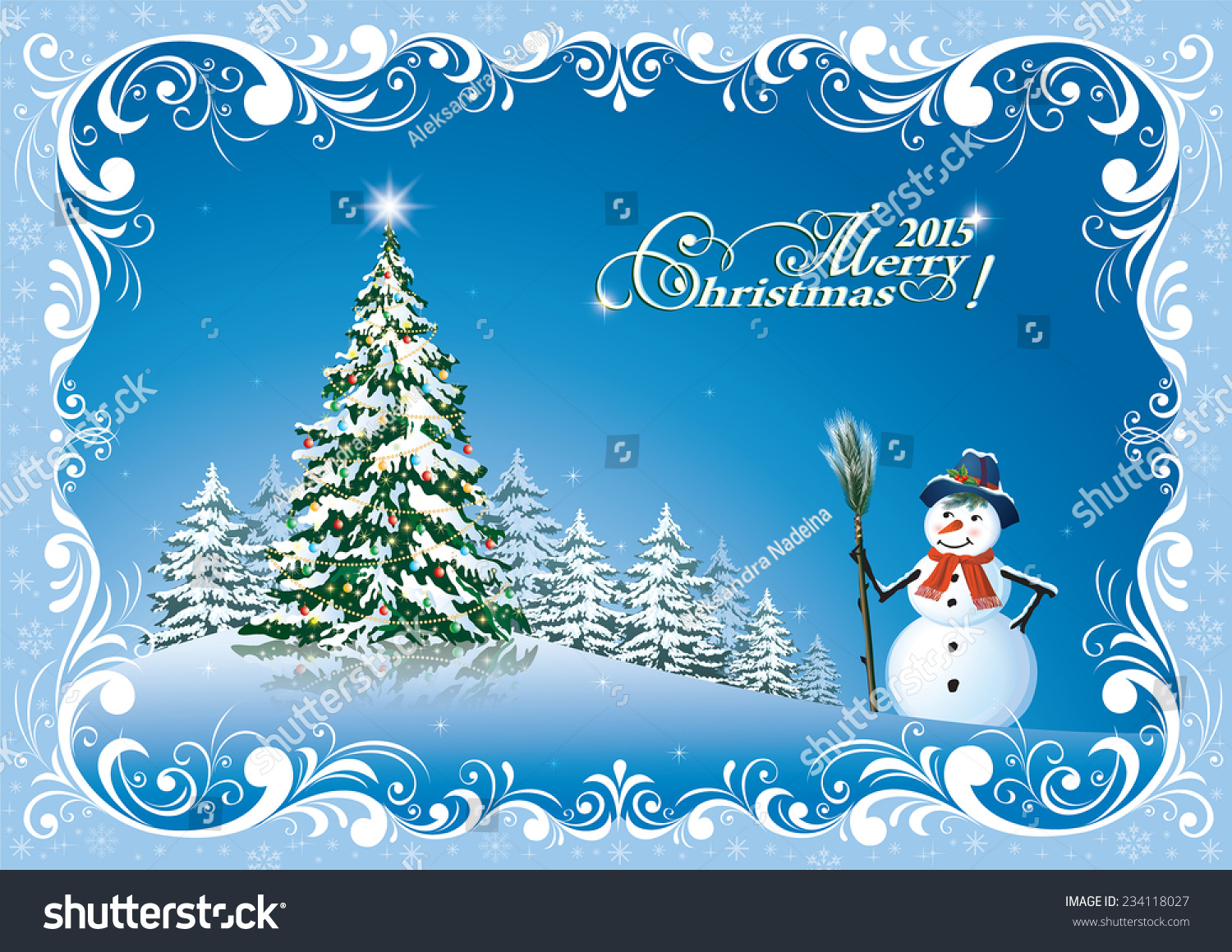 Edit Vectors Free Online - Christmas card | Shutterstock Editor