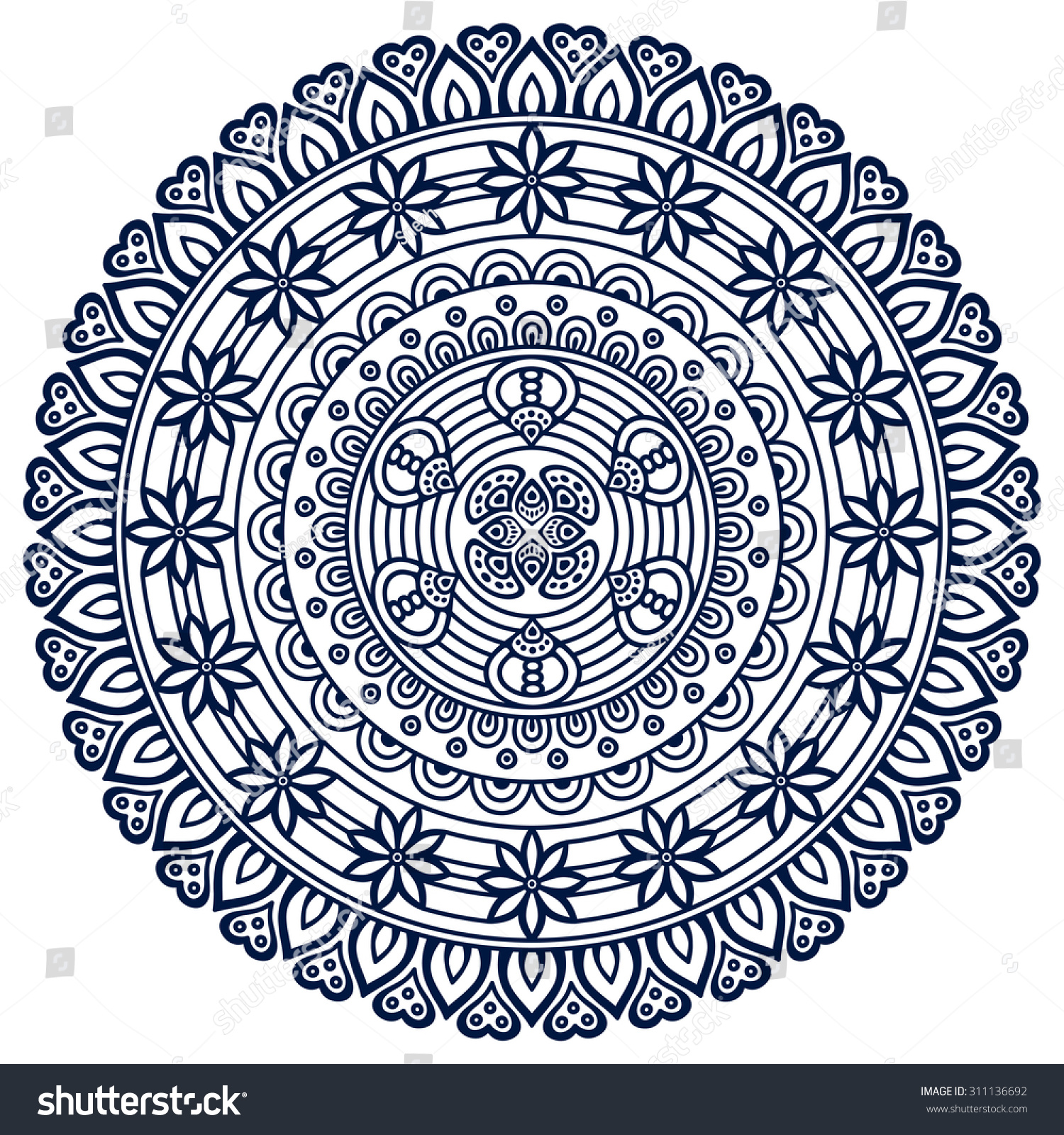 Download Edit Vectors Free Online - Mandala | Shutterstock Editor