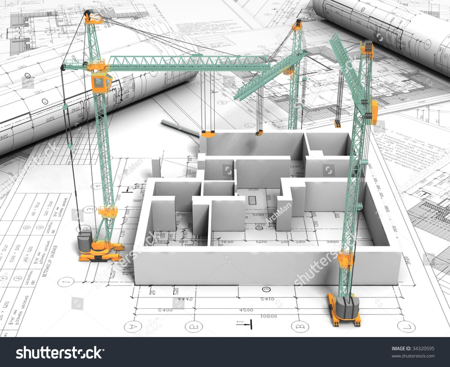 Download Edit Vectors Free Online - 3D plan | Shutterstock Editor