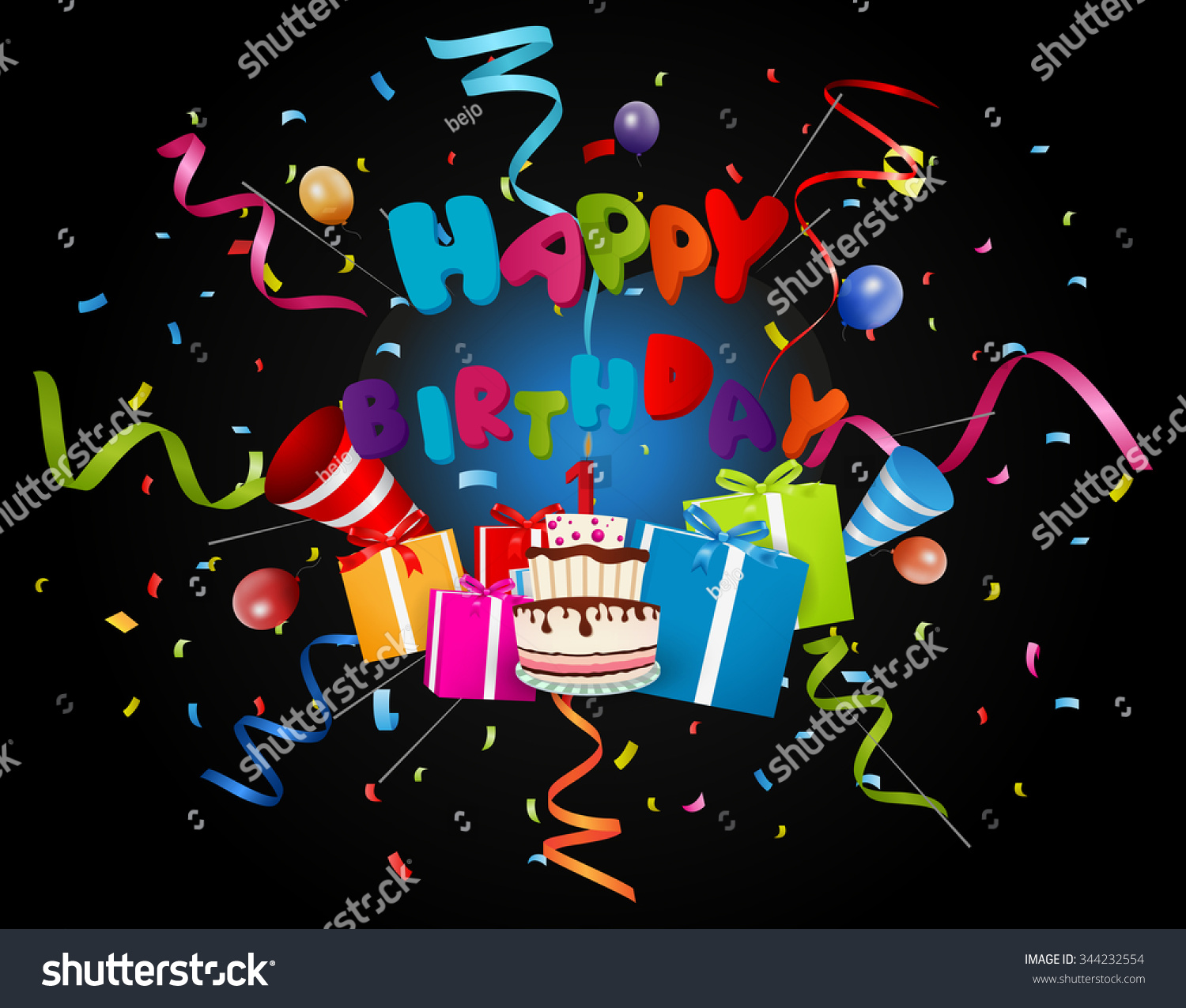 Edit Vectors Free Online - birthday background ...