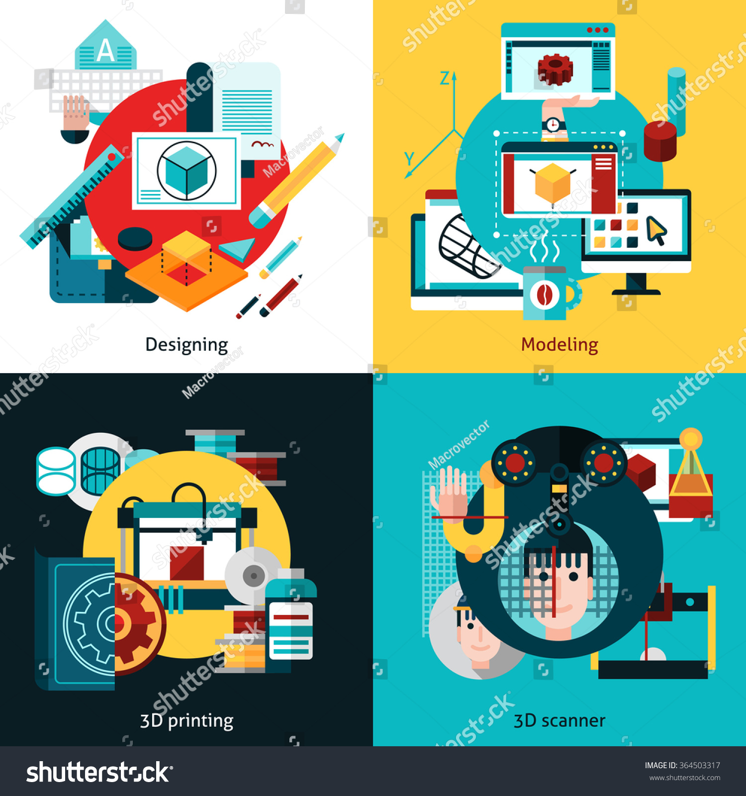 Download Edit Vectors Free Online - 3d technology | Shutterstock Editor