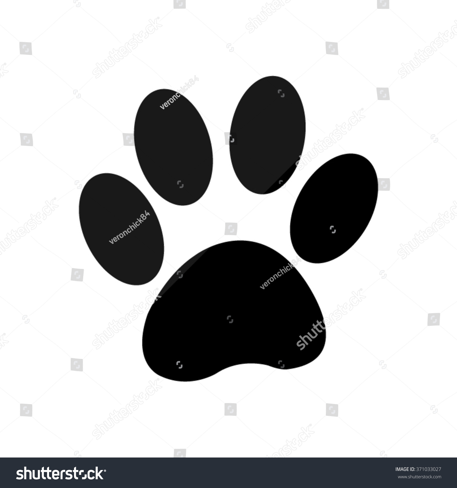 Edit Vectors Free Online - paw - black | Shutterstock Editor