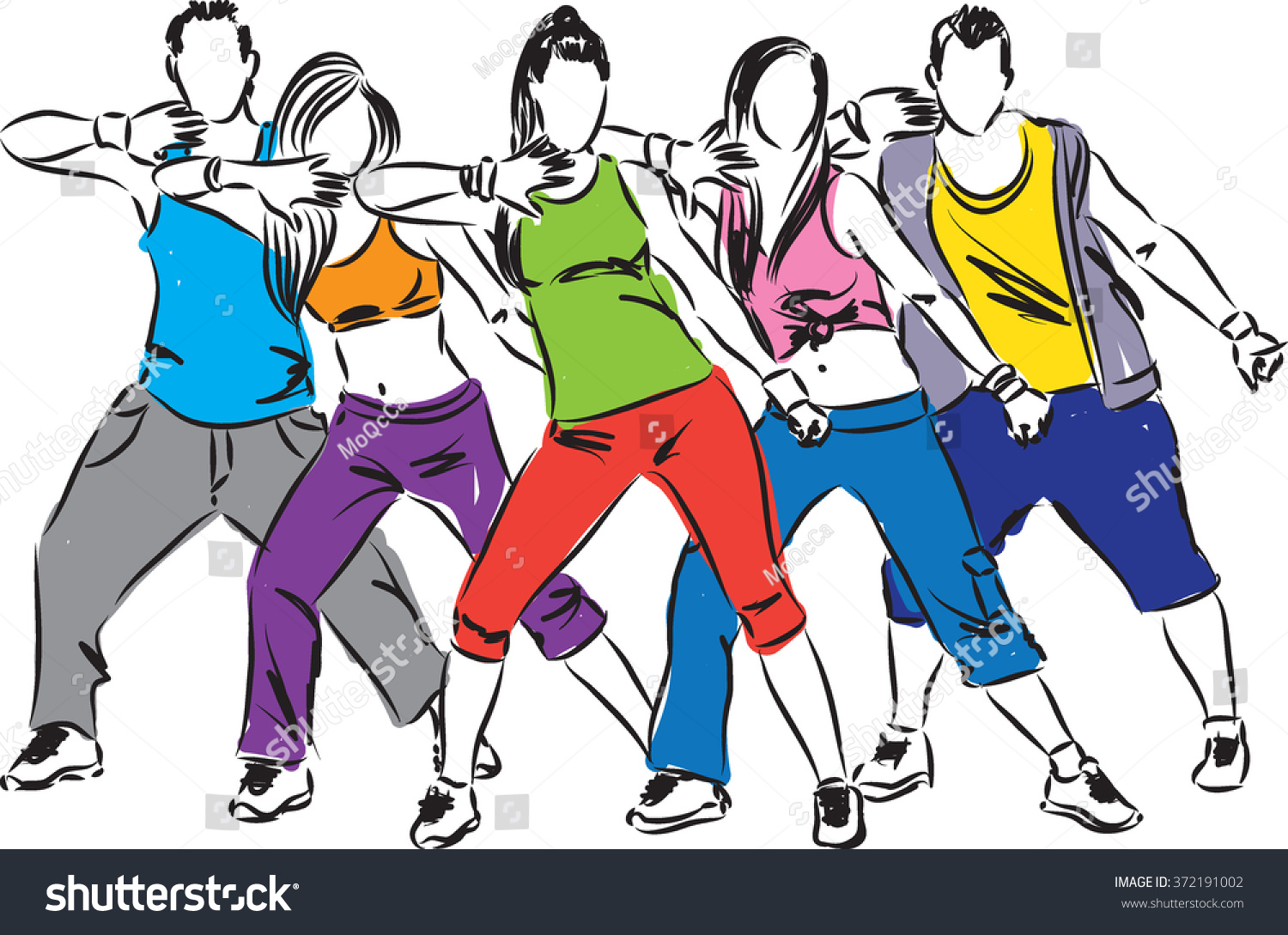 Edit Vectors Free Online - zumba dancers | Shutterstock Editor