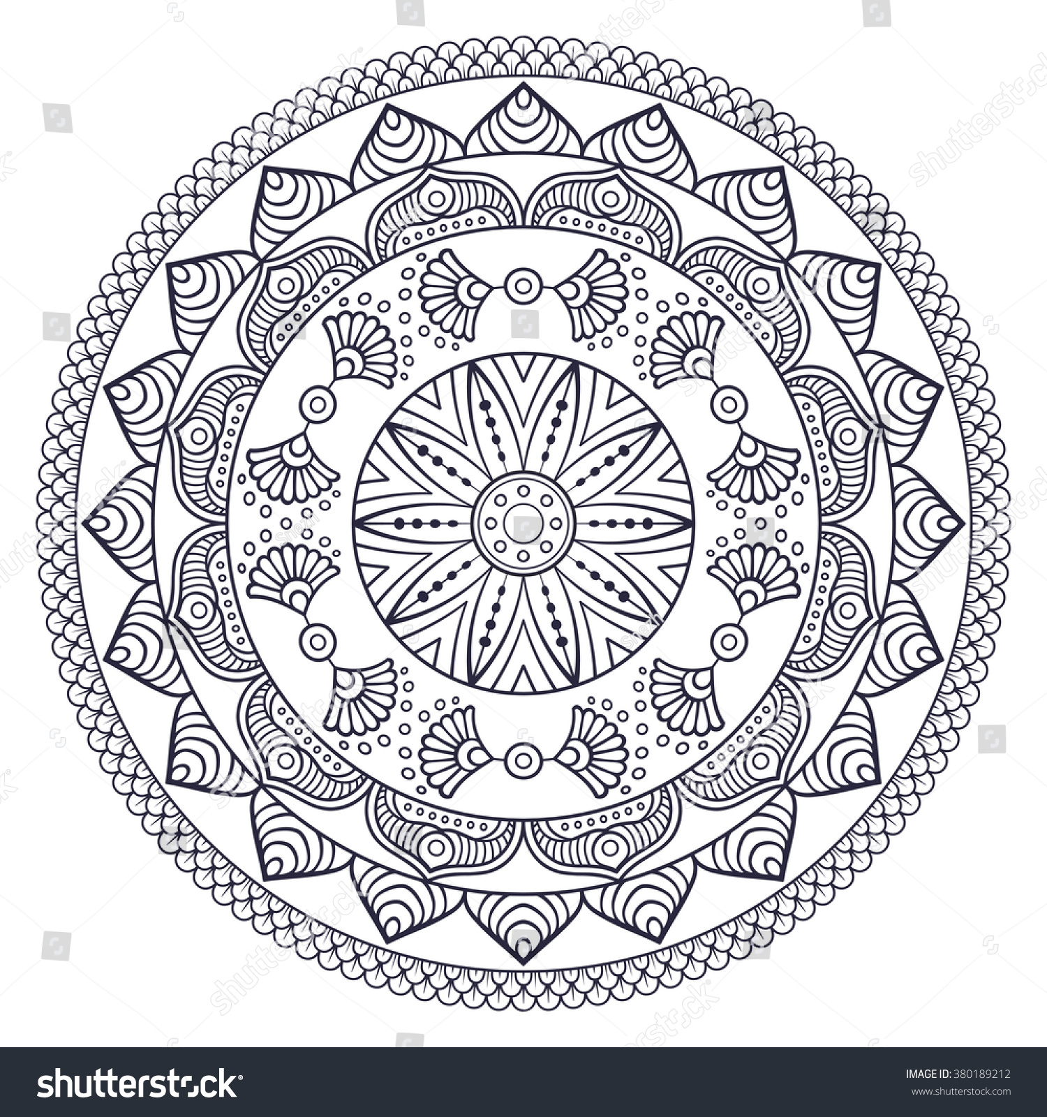 Download Edit Vectors Free Online - Mandala | Shutterstock Editor