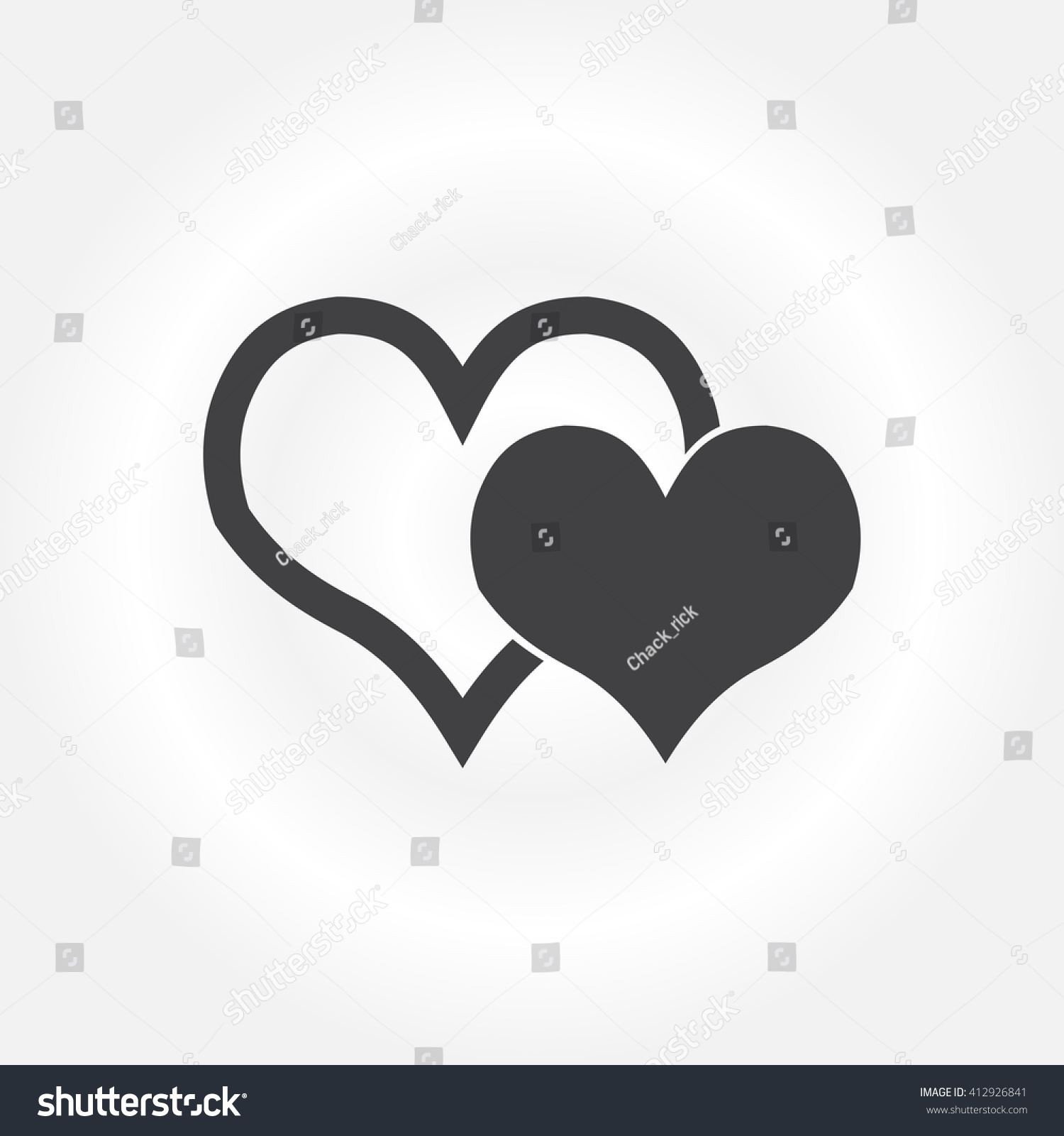 Edit Vectors Free Online - Heart icon, | Shutterstock Editor