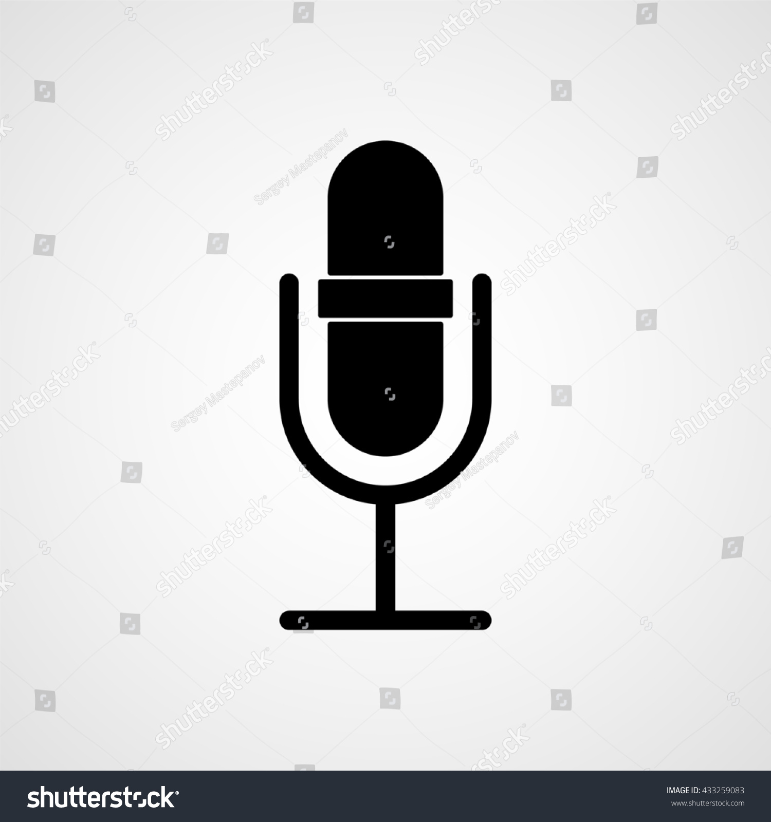 Edit Vectors Free Online - Microphone silhouette. | Shutterstock Editor