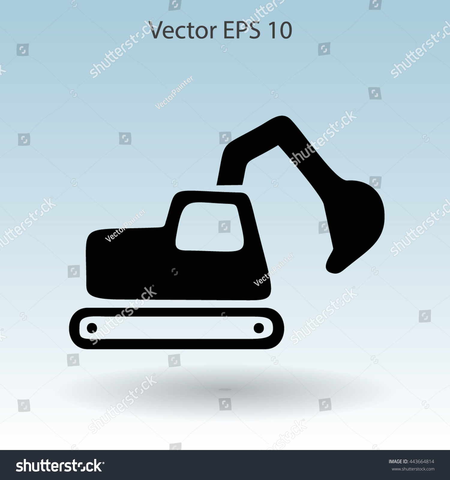 Edit Vectors Free Online - Flat excavator | Shutterstock Editor