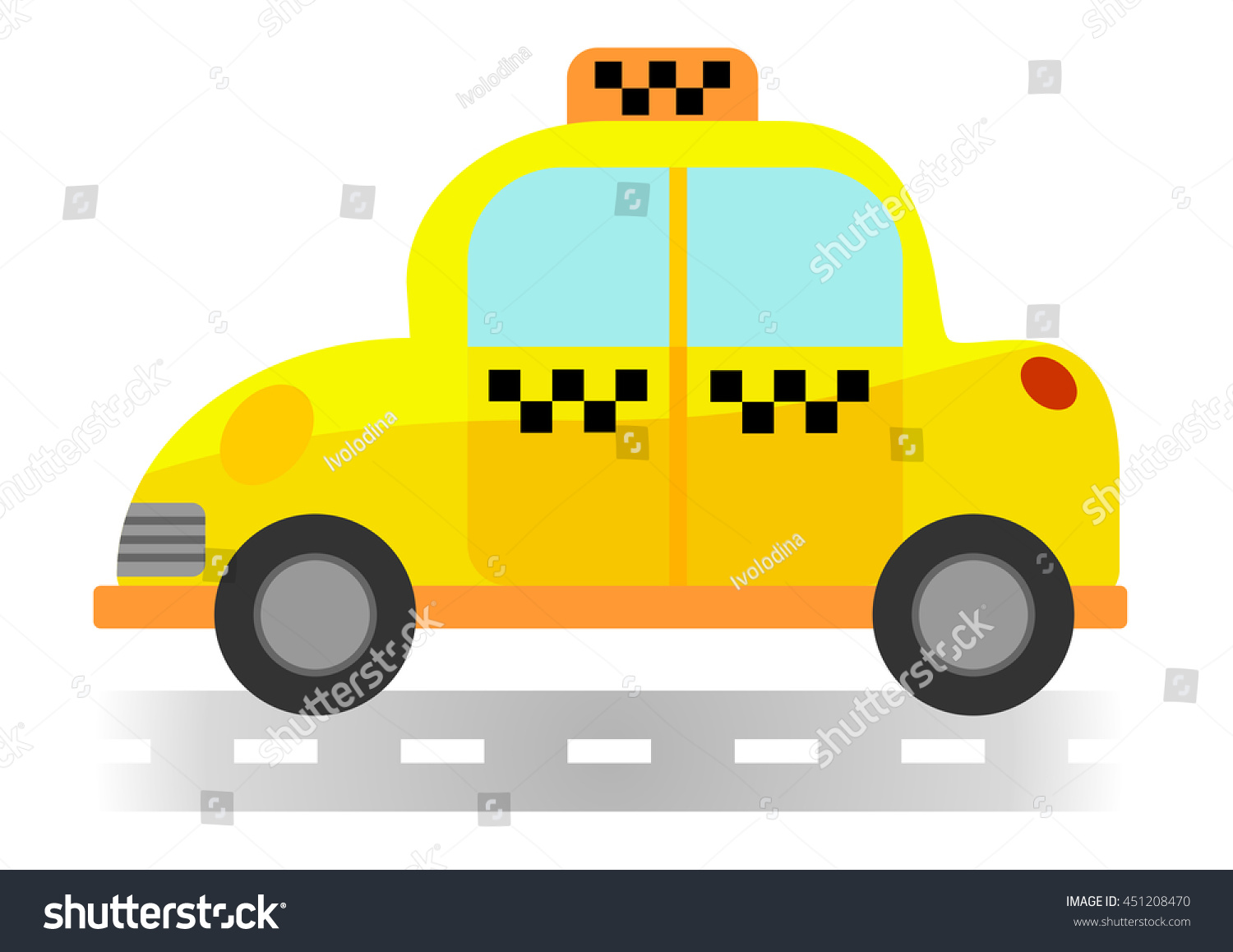 Edit Vectors Free Online - Cartoon taxi | Shutterstock Editor