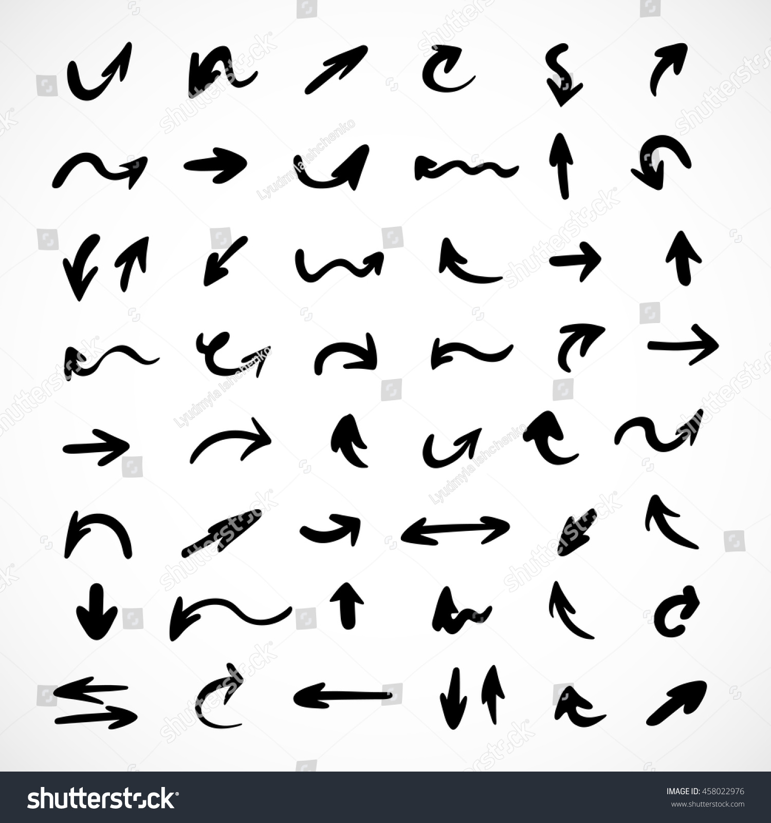 Edit Vectors Free Online - hand-drawn arrows, | Shutterstock Editor