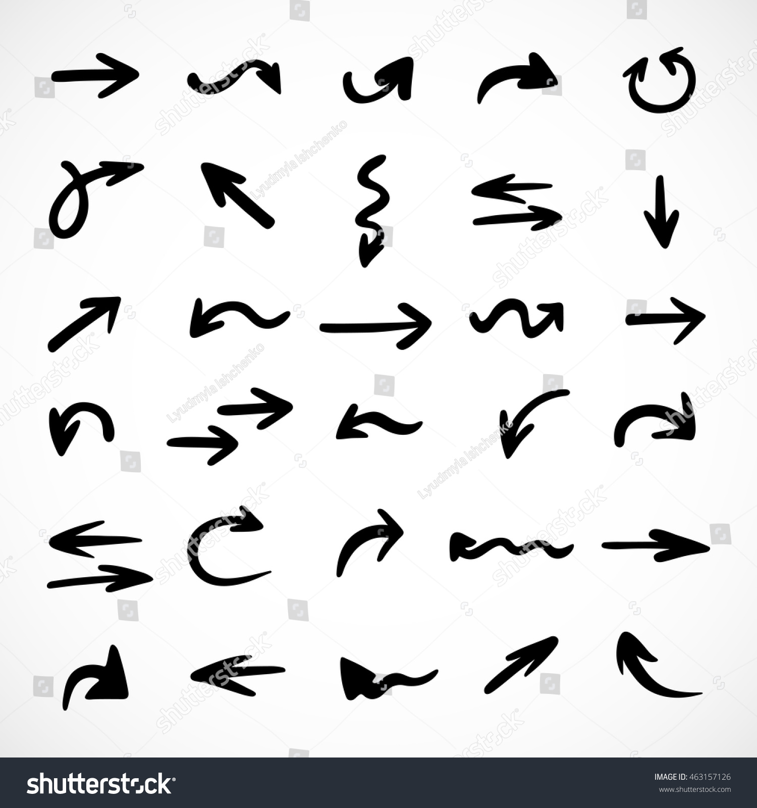 Edit Vectors Free Online - hand-drawn arrows, | Shutterstock Editor