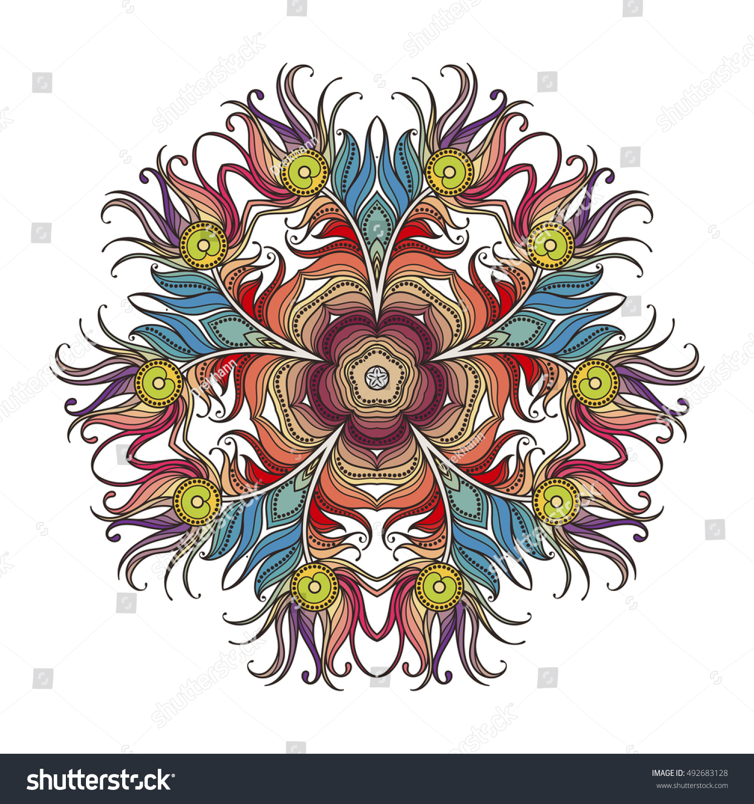 Download Edit Vectors Free Online - Vector mandala. | Shutterstock ...