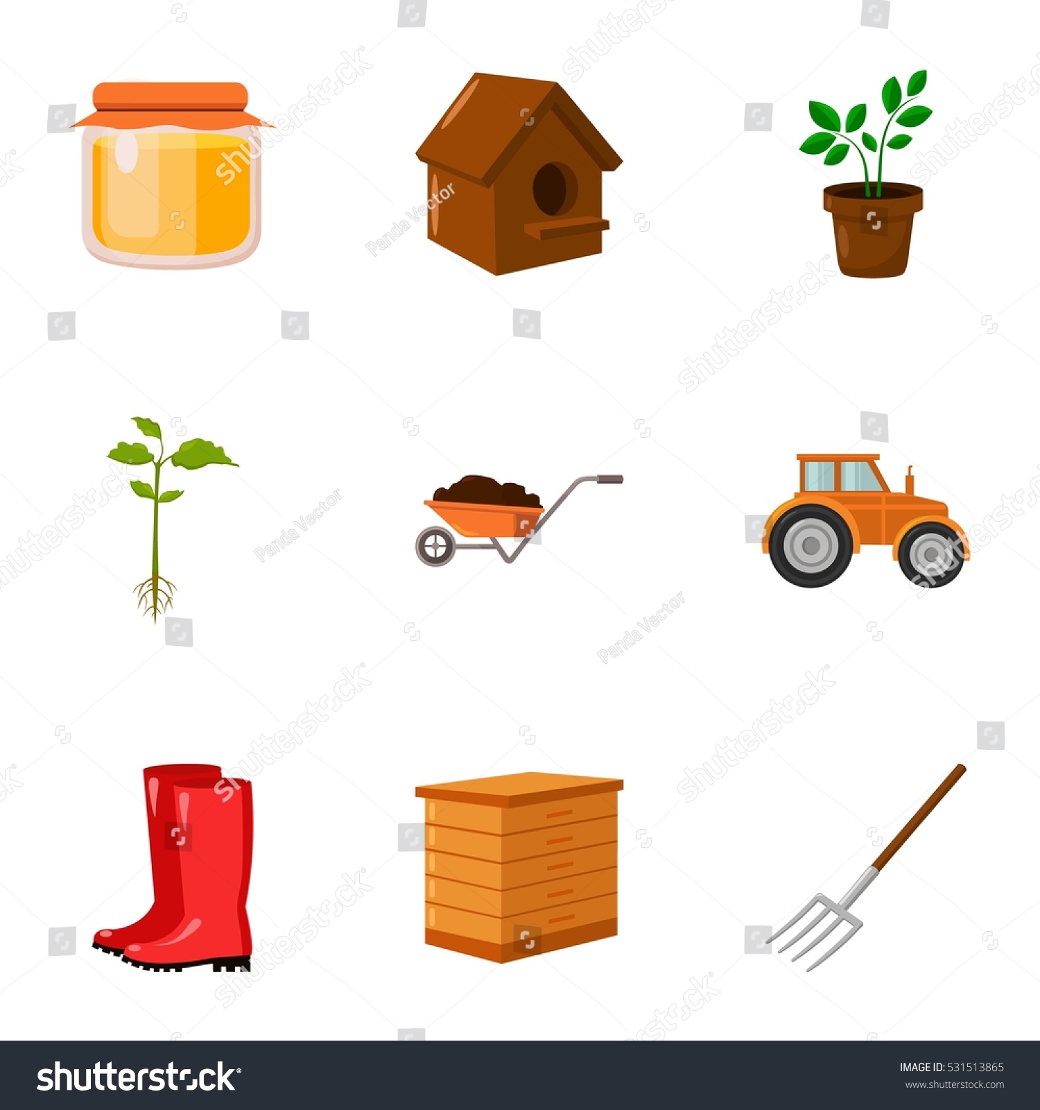 Edit Vectors Free Online - Farm set | Shutterstock Editor