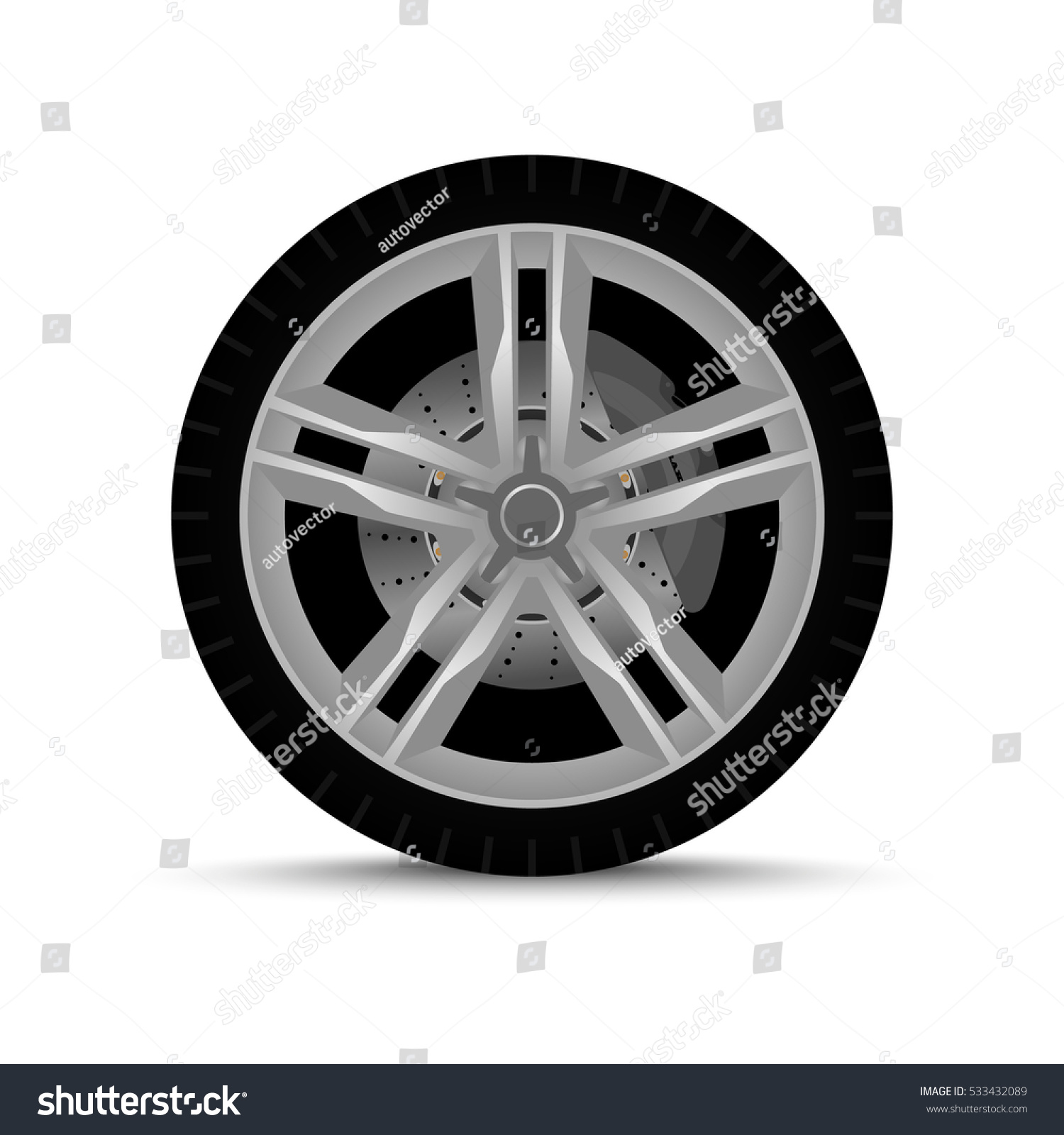 Edit Vectors Free Online car wheel Shutterstock Editor