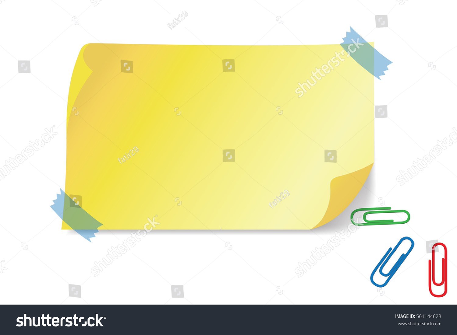 Edit Vectors Free Online - Sticky Notes -yellow sticky ...