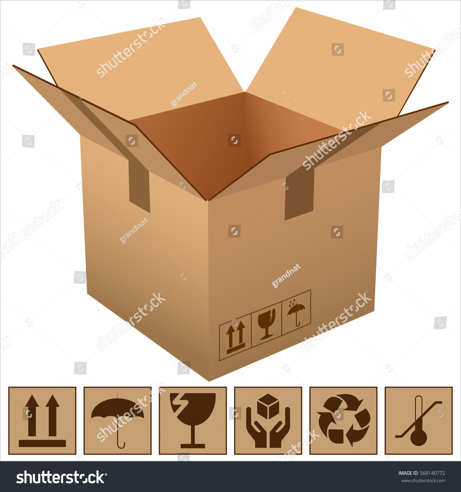 Download Edit Vectors Free Online - cardboard box | Shutterstock Editor