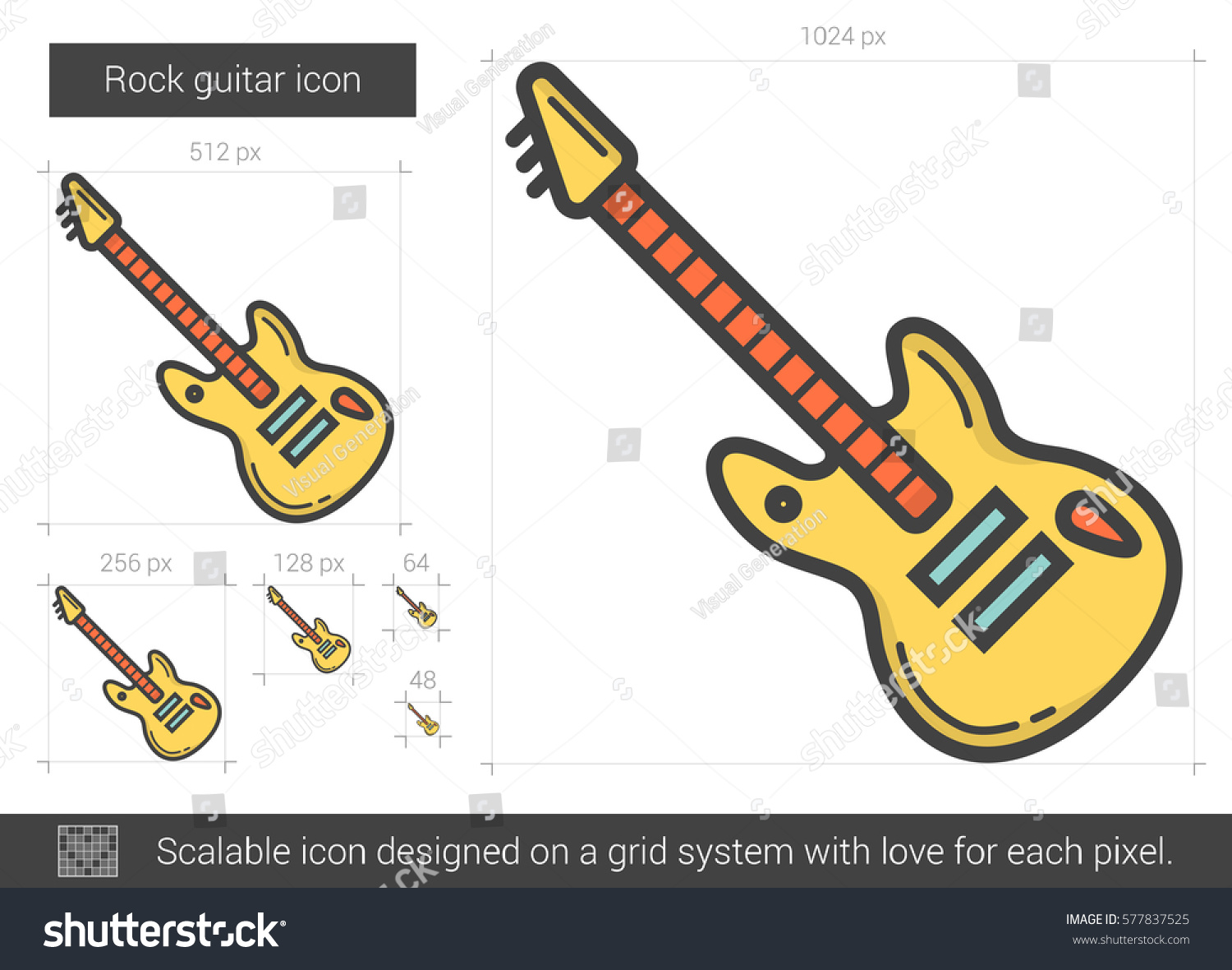 Edit Vectors Free Online - Rock guitar | Shutterstock Editor