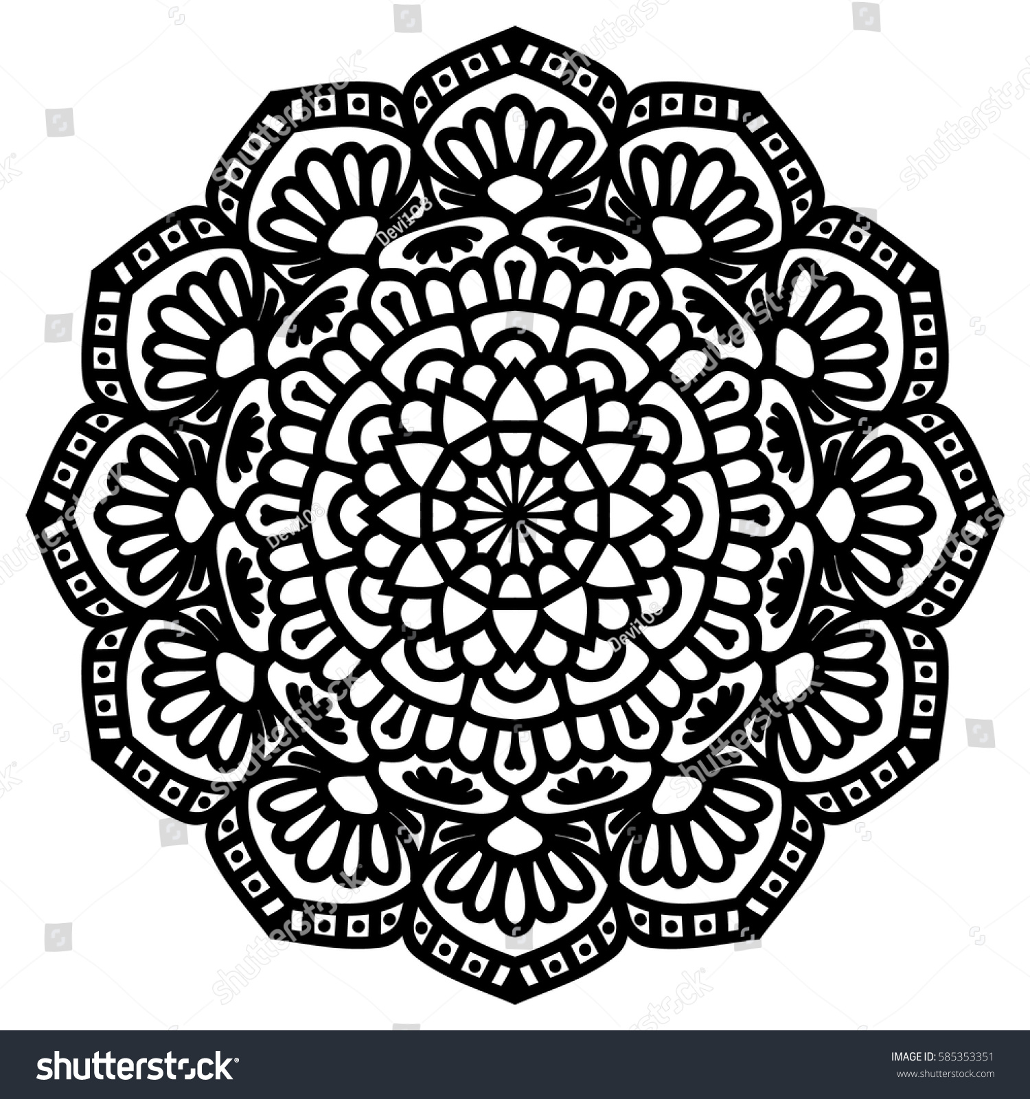 Download Edit Vectors Free Online - Mandala | Shutterstock Editor