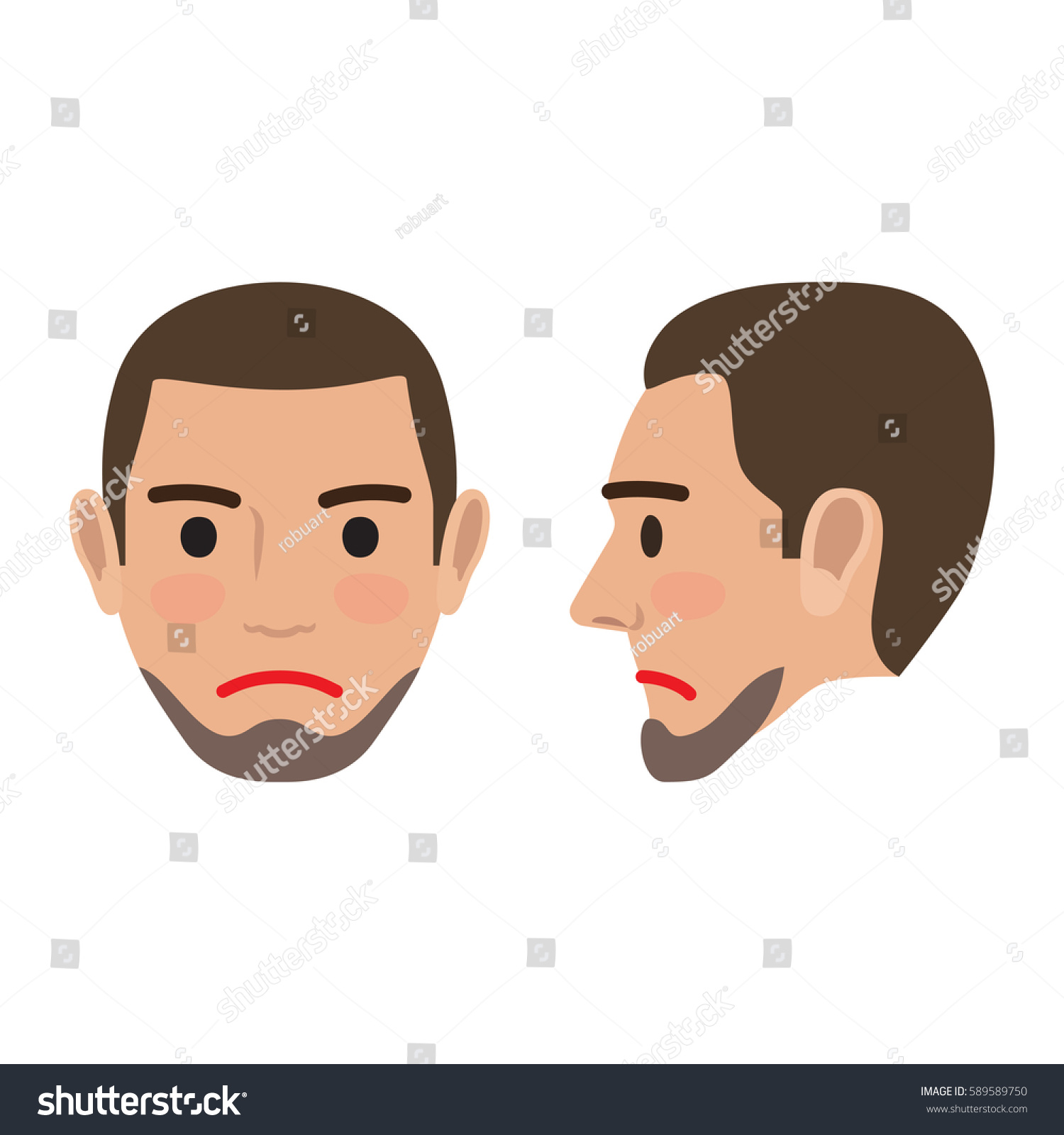 Edit Vectors Free Online - Sad man | Shutterstock Editor