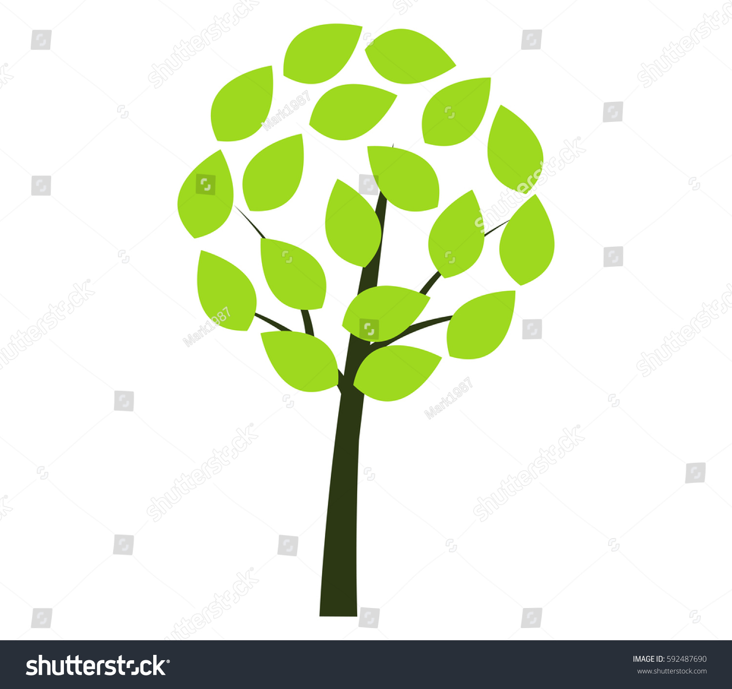 Edit Vectors Free Online - tree icon | Shutterstock Editor