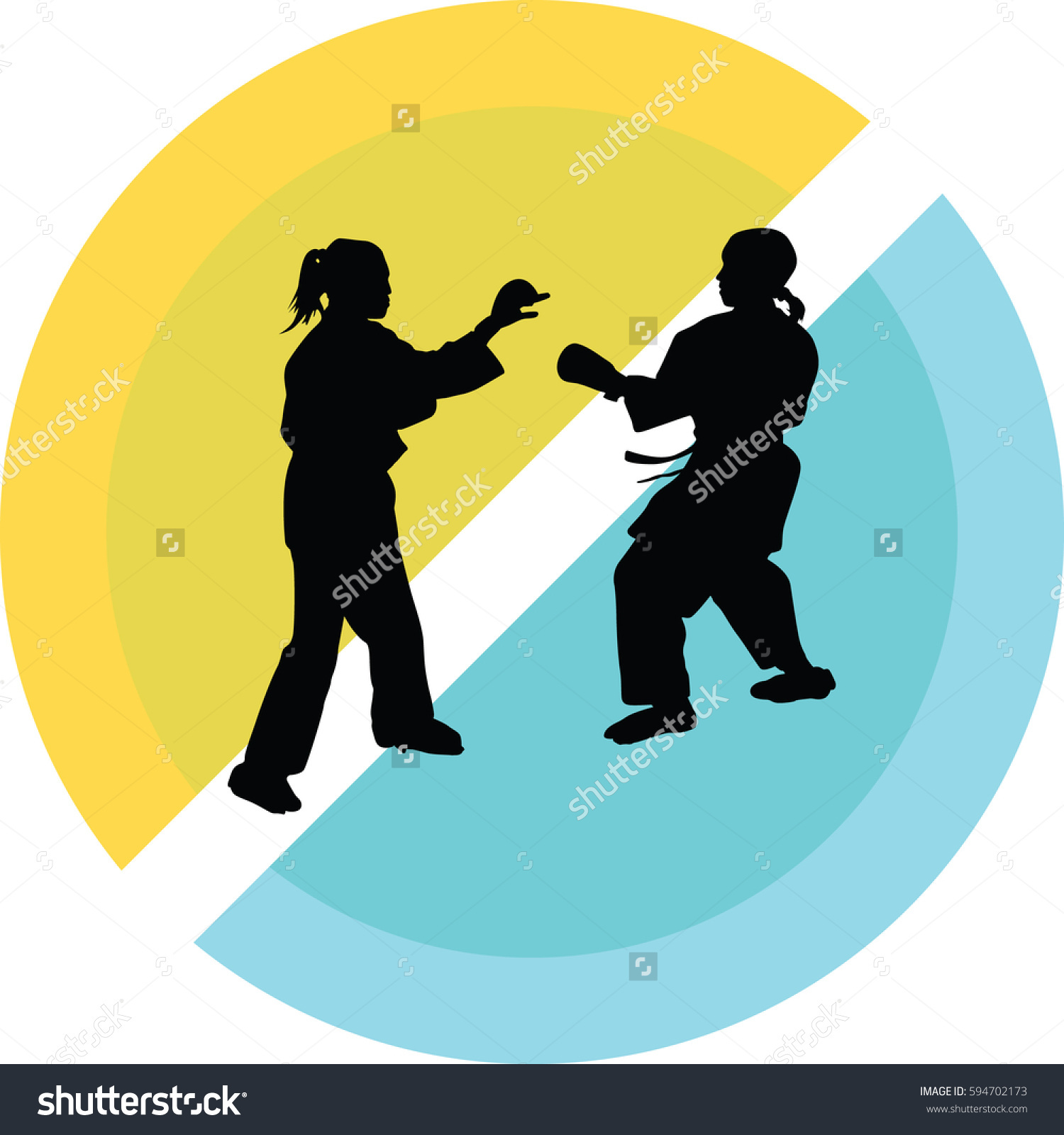 Edit Vectors Free Online - Karate silhouette | Shutterstock Editor